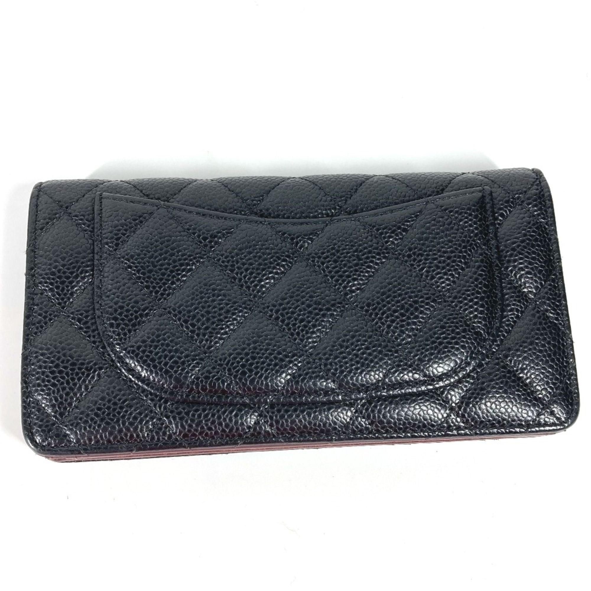 Leather Long Wallet (Bi-Fold) (Pre-Owned) - Chanel - Modalova