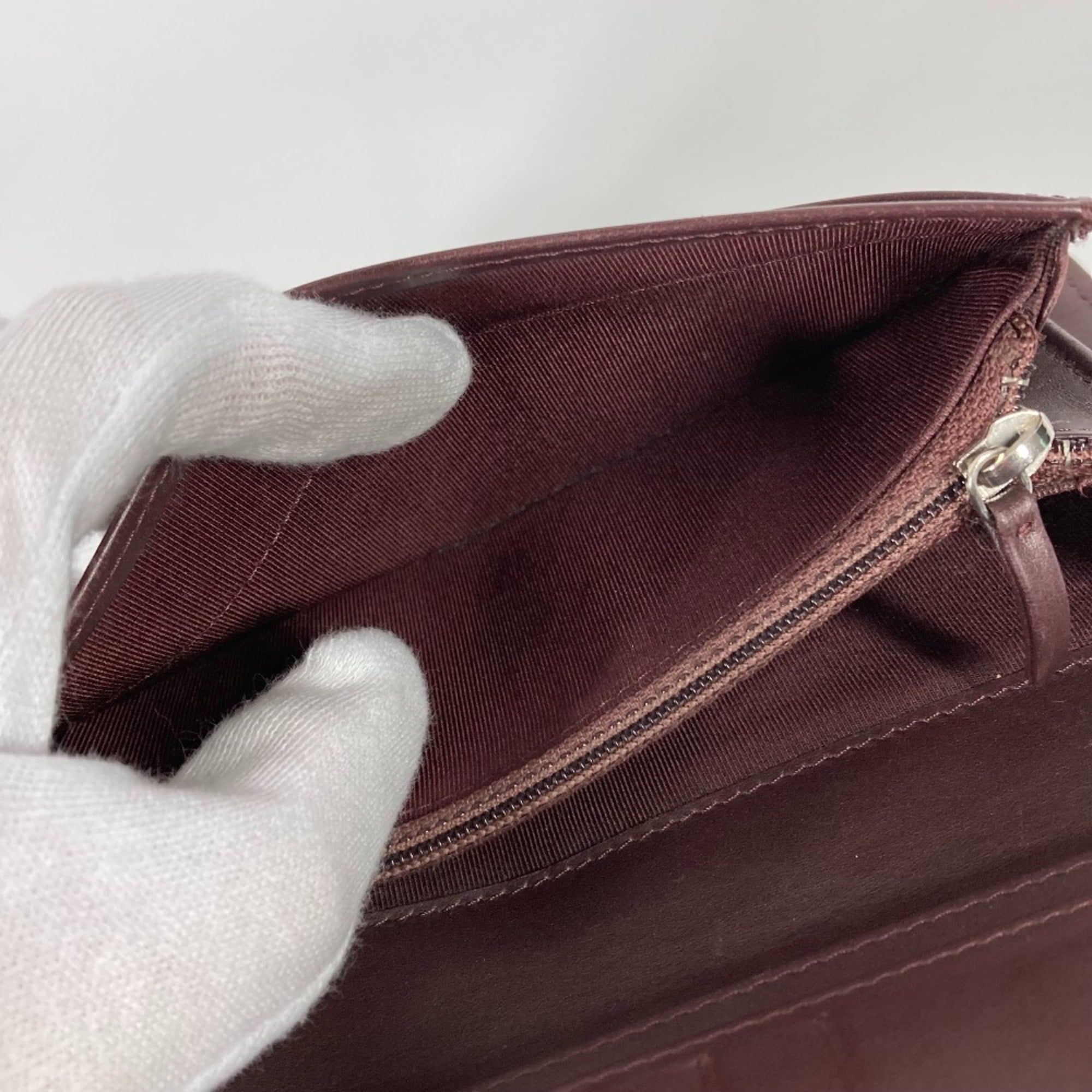 Leather Long Wallet (Bi-Fold) (Pre-Owned) - Chanel - Modalova
