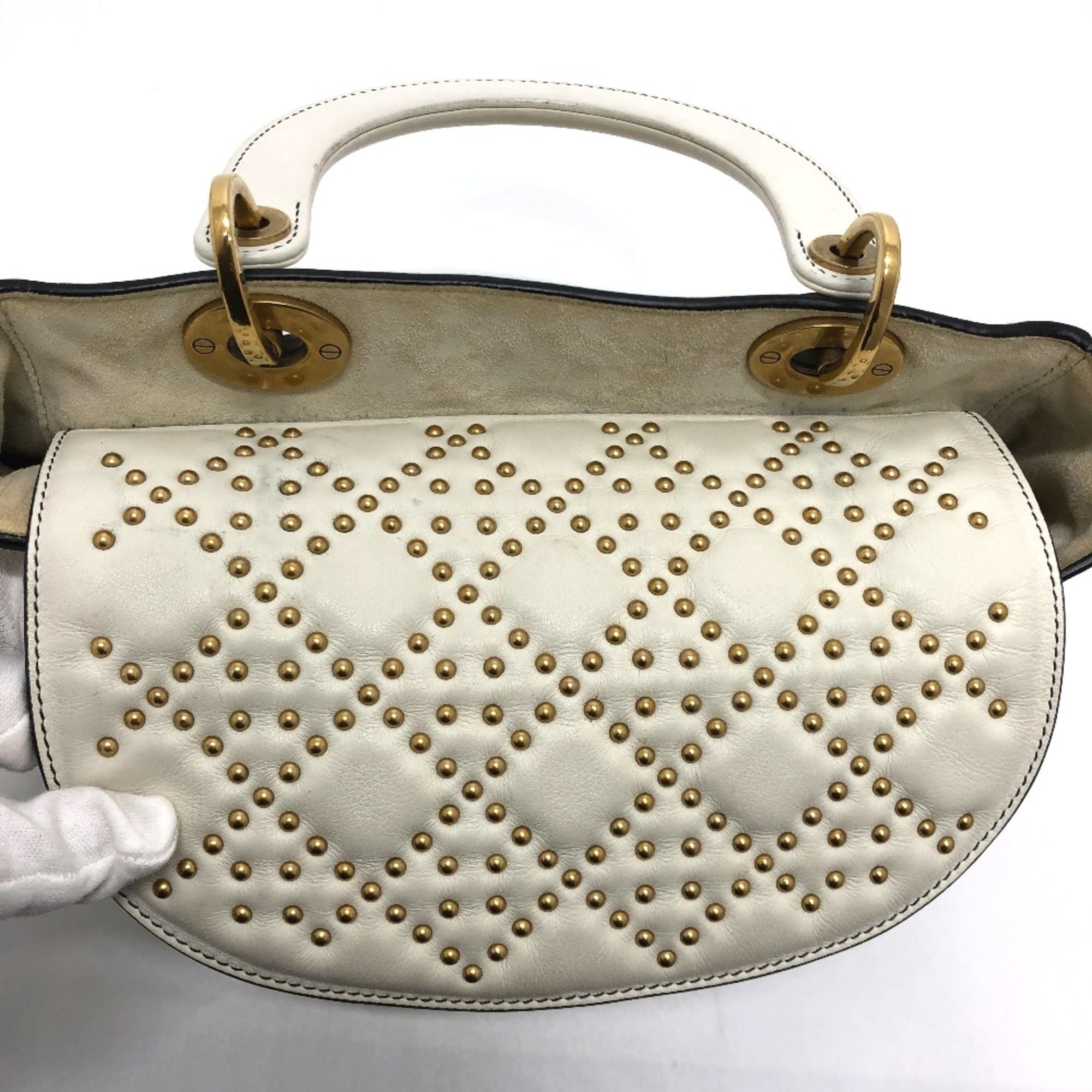 Leather Handbag (Pre-Owned) - Christian Dior - Modalova