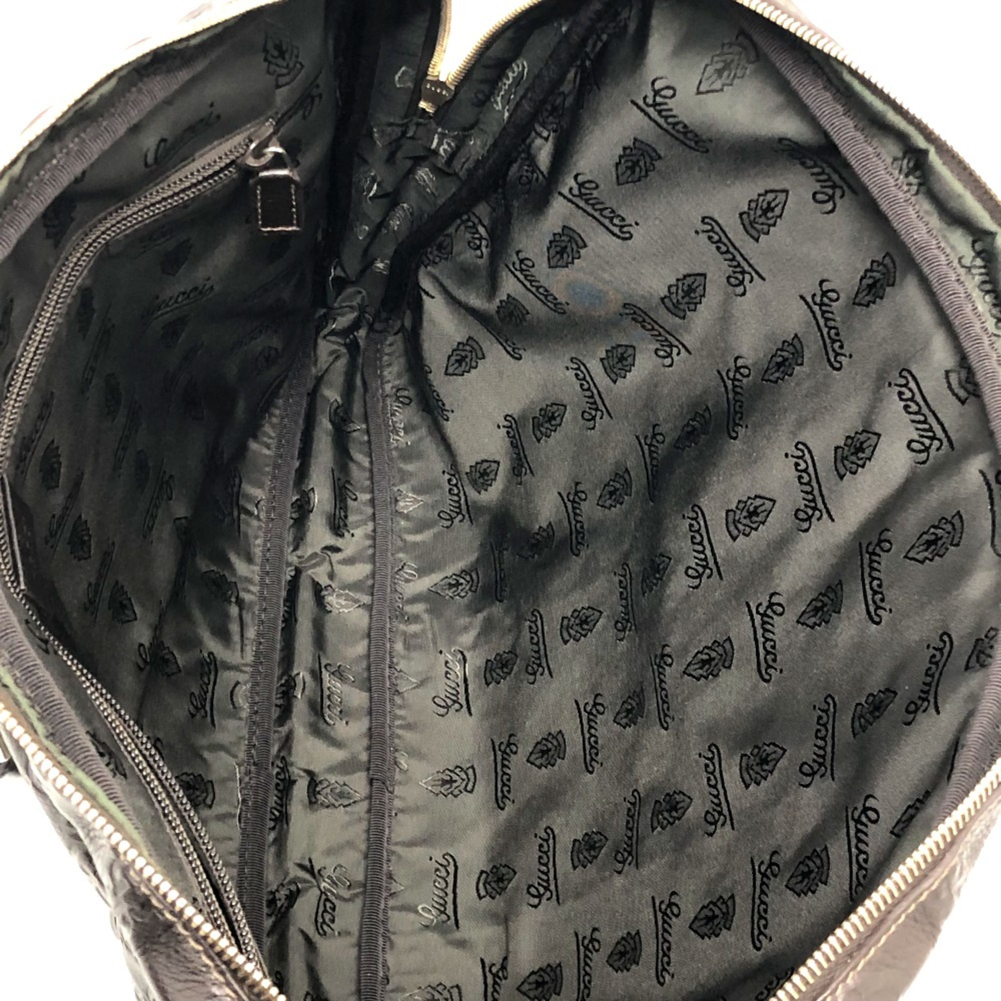 Leather Briefcase (Pre-Owned) - Gucci - Modalova