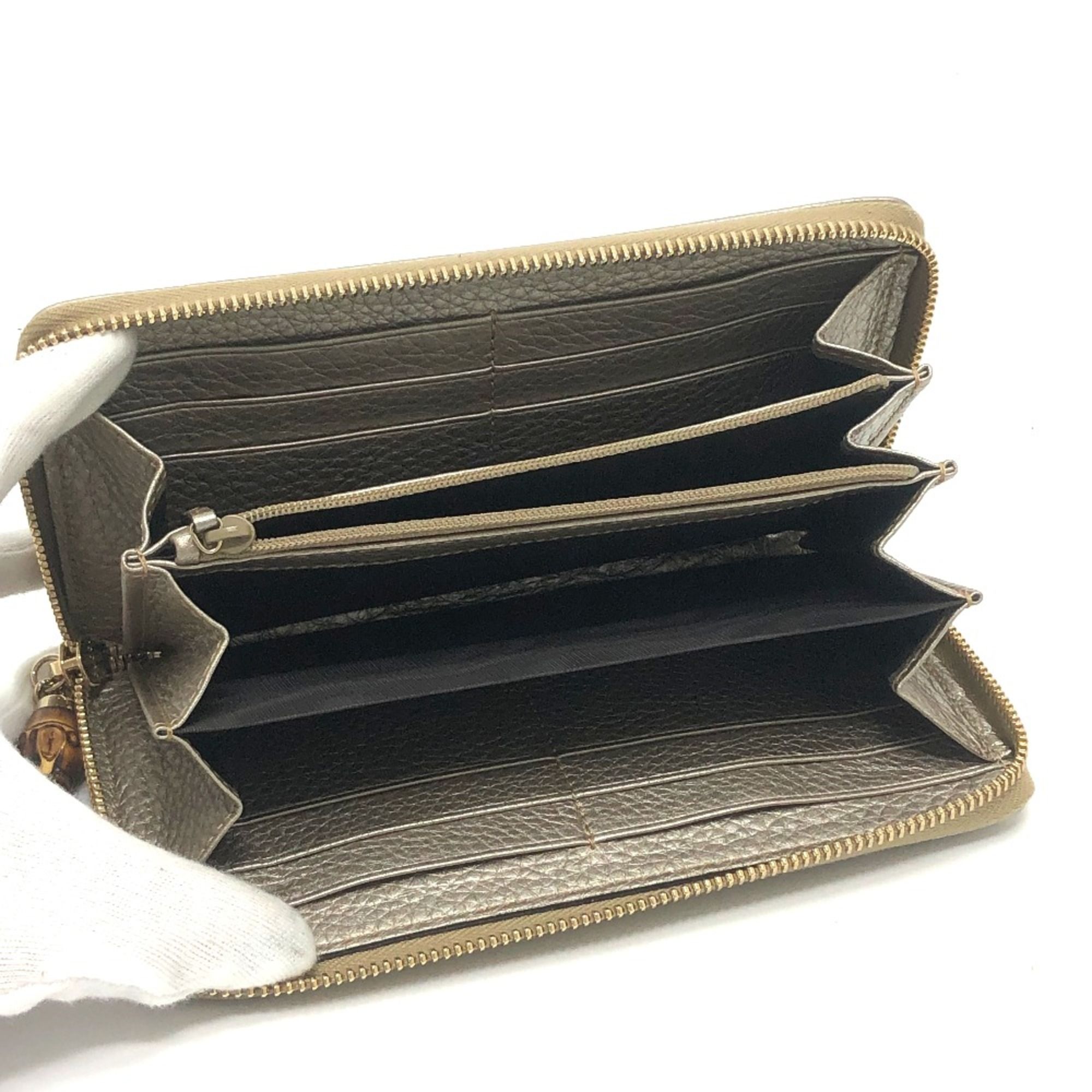 Leather Long Wallet (Bi-Fold) (Pre-Owned) - Gucci - Modalova