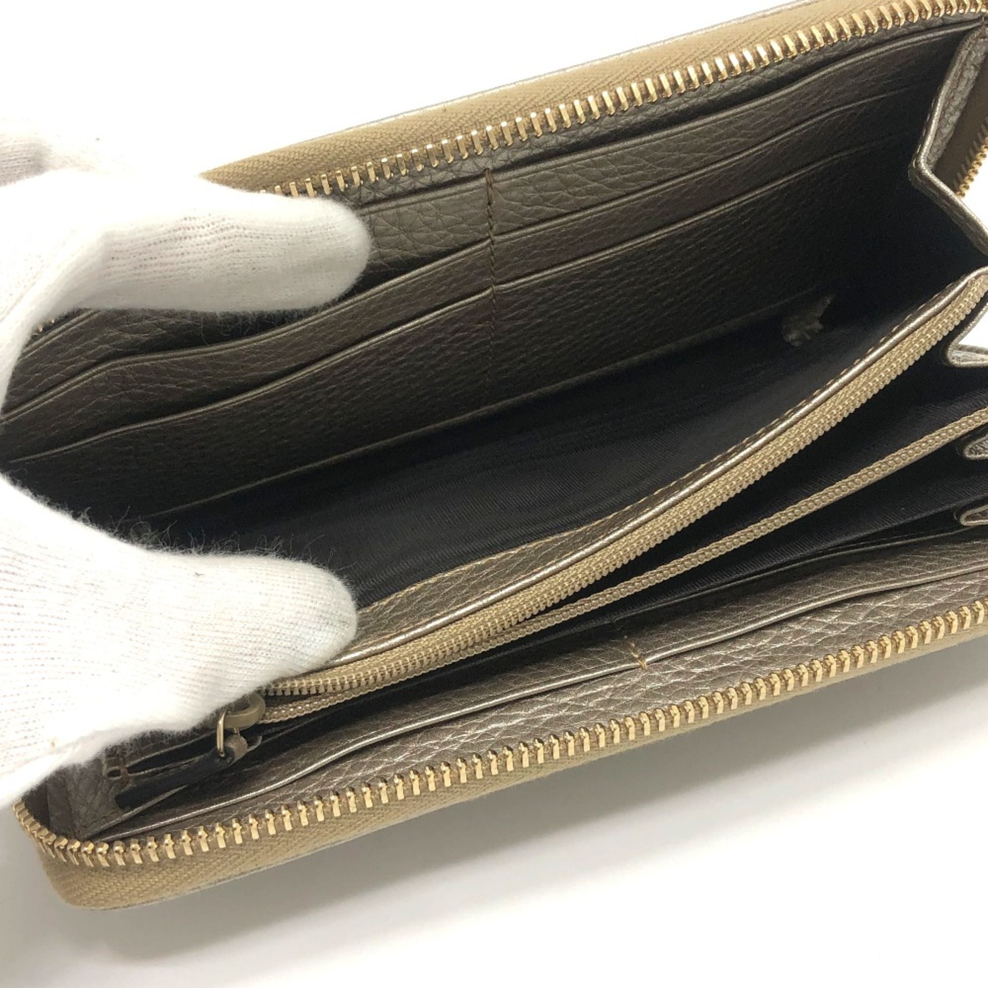 Leather Long Wallet (Bi-Fold) (Pre-Owned) - Gucci - Modalova