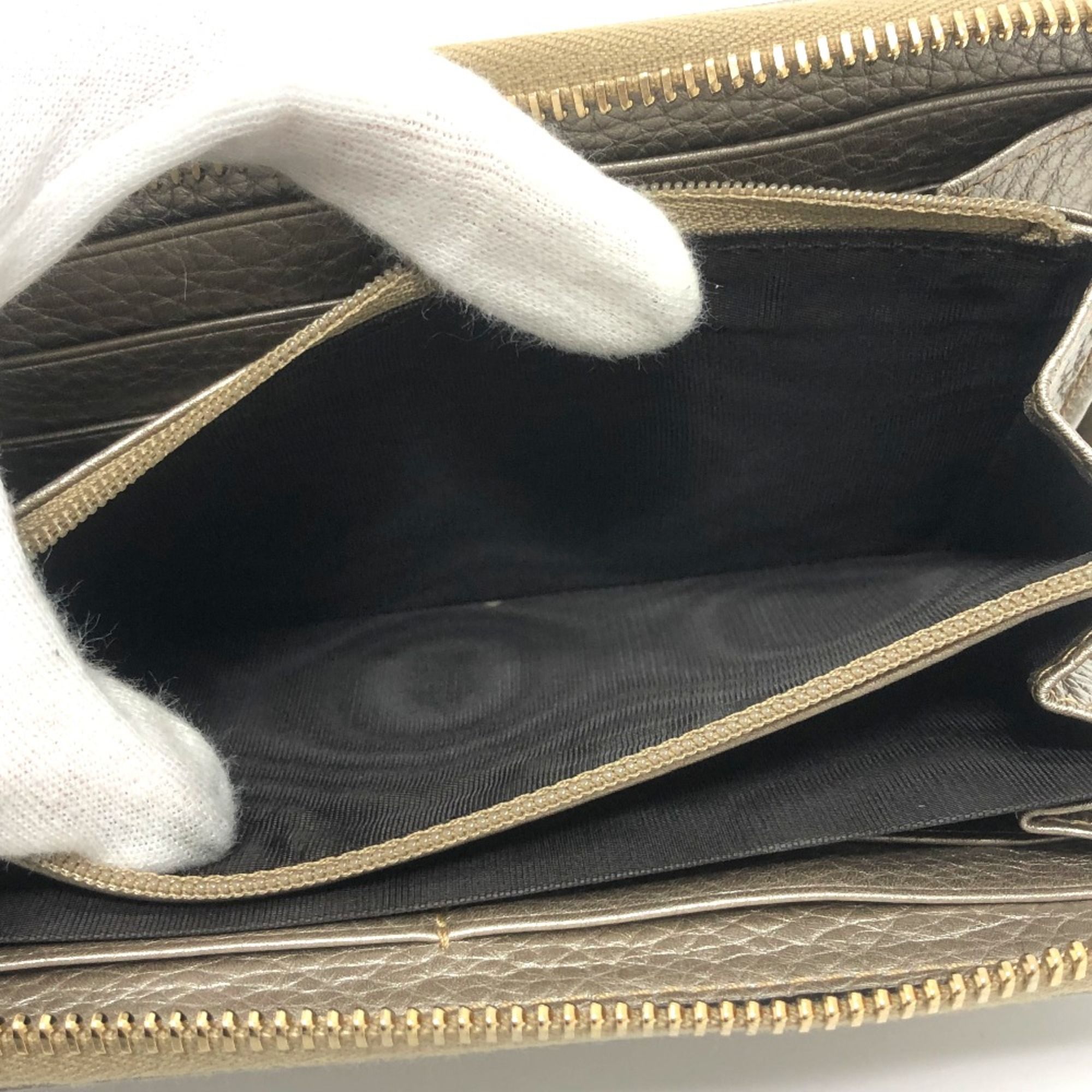 Leather Long Wallet (Bi-Fold) (Pre-Owned) - Gucci - Modalova