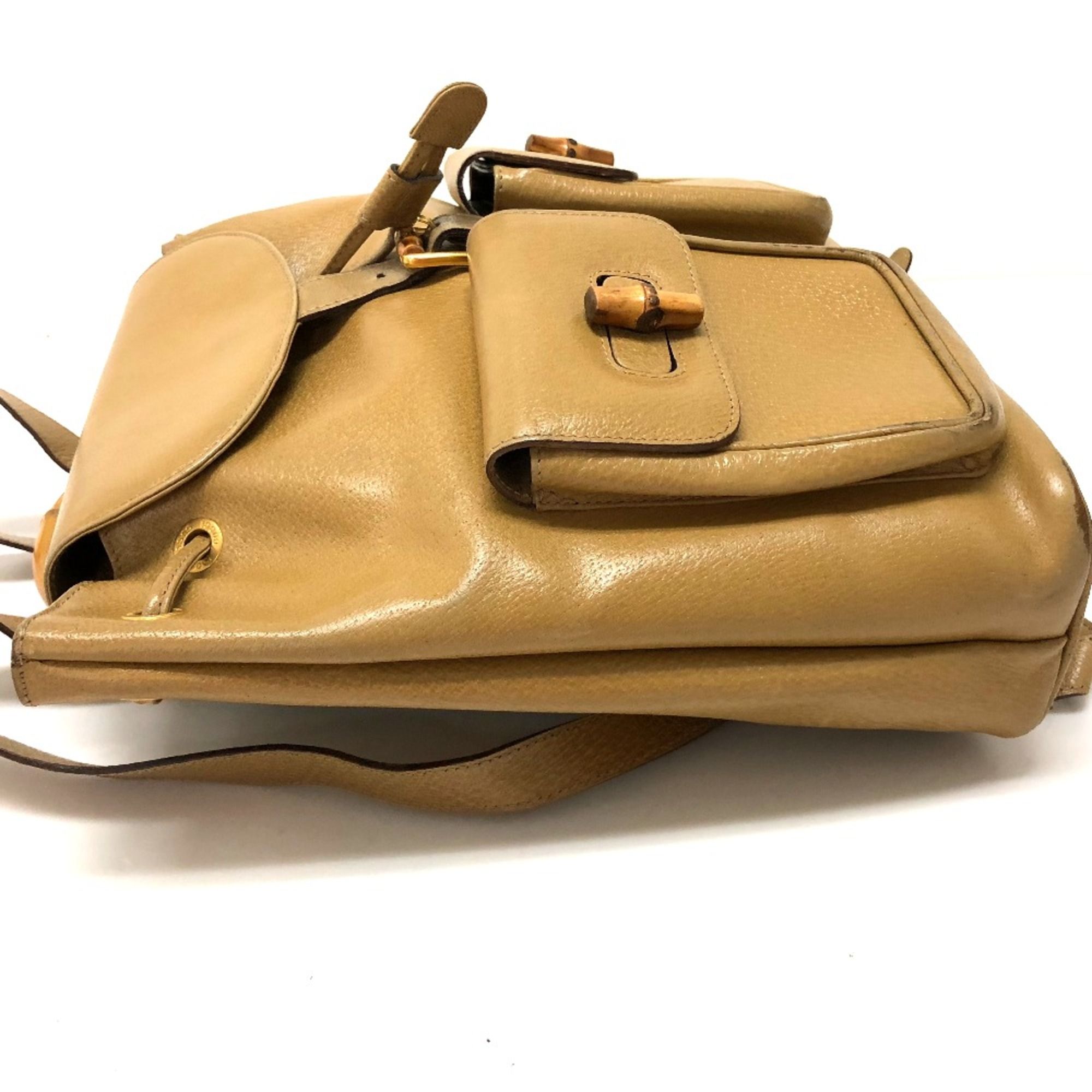 Leather Backpack (Pre-Owned) - Gucci - Modalova