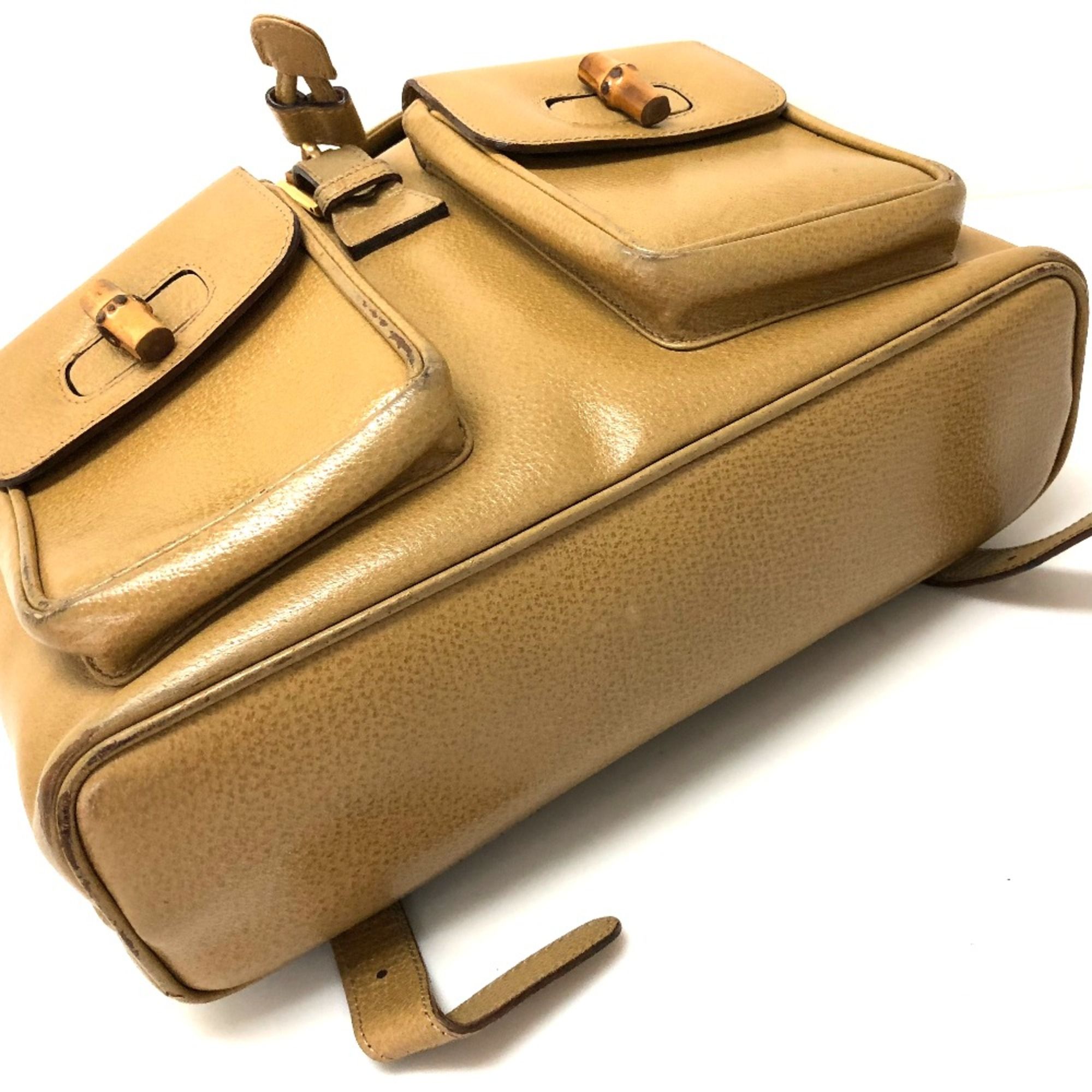 Leather Backpack (Pre-Owned) - Gucci - Modalova