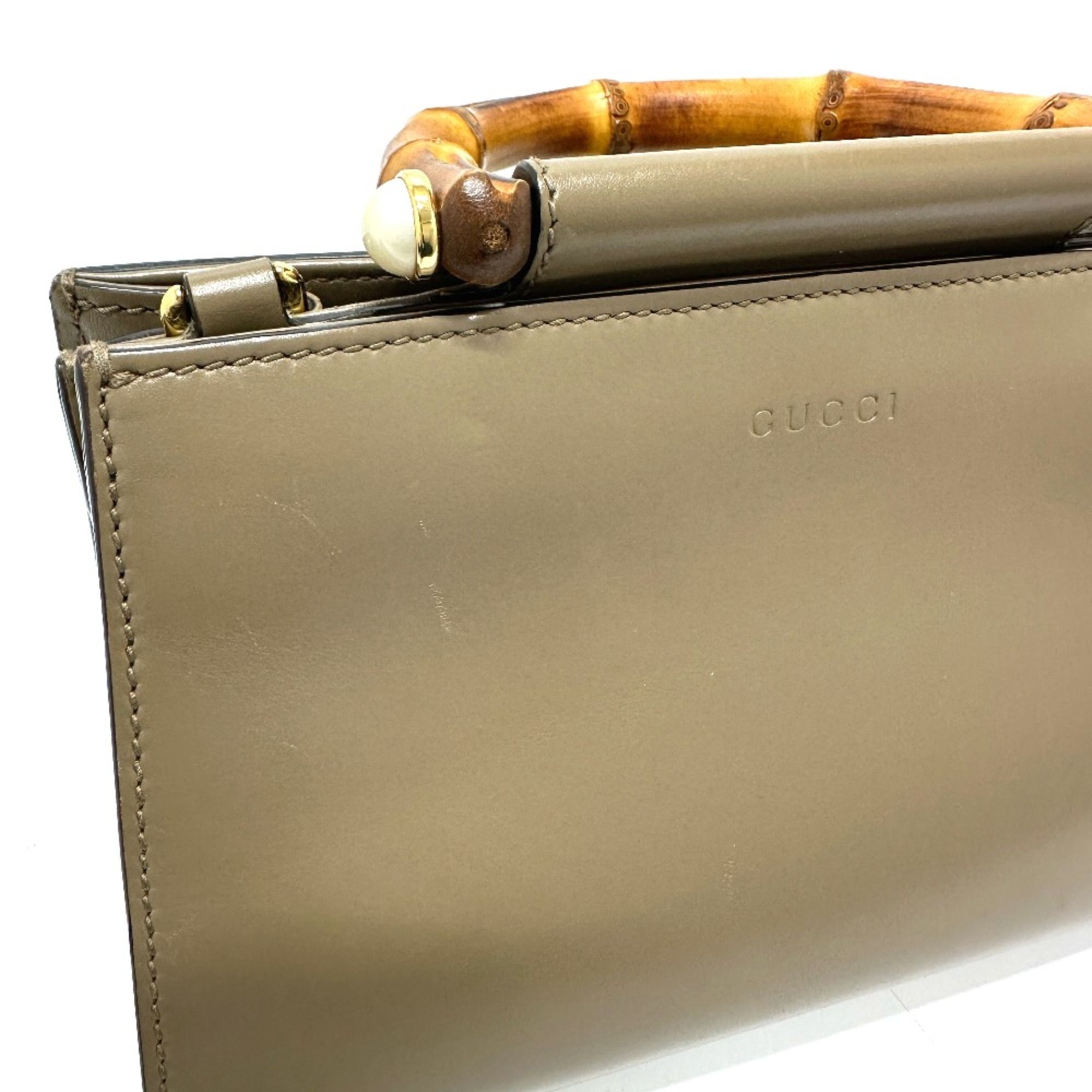 Leather Handbag (Pre-Owned) - Gucci - Modalova