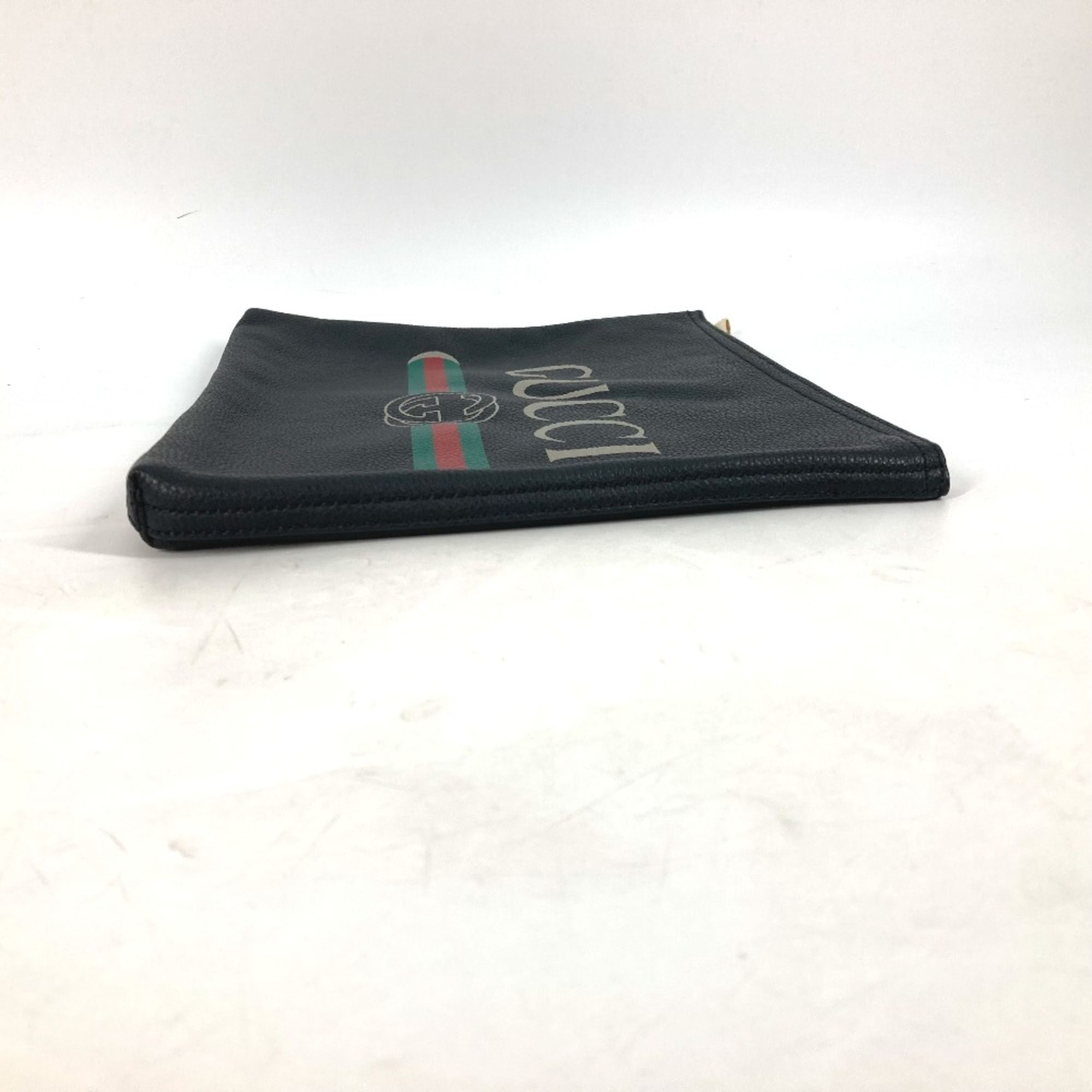 Leather Clutch Bag (Pre-Owned) - Gucci - Modalova