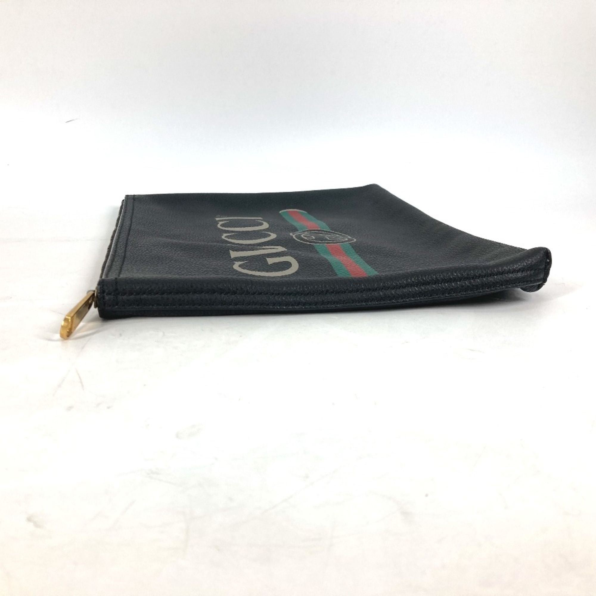 Leather Clutch Bag (Pre-Owned) - Gucci - Modalova