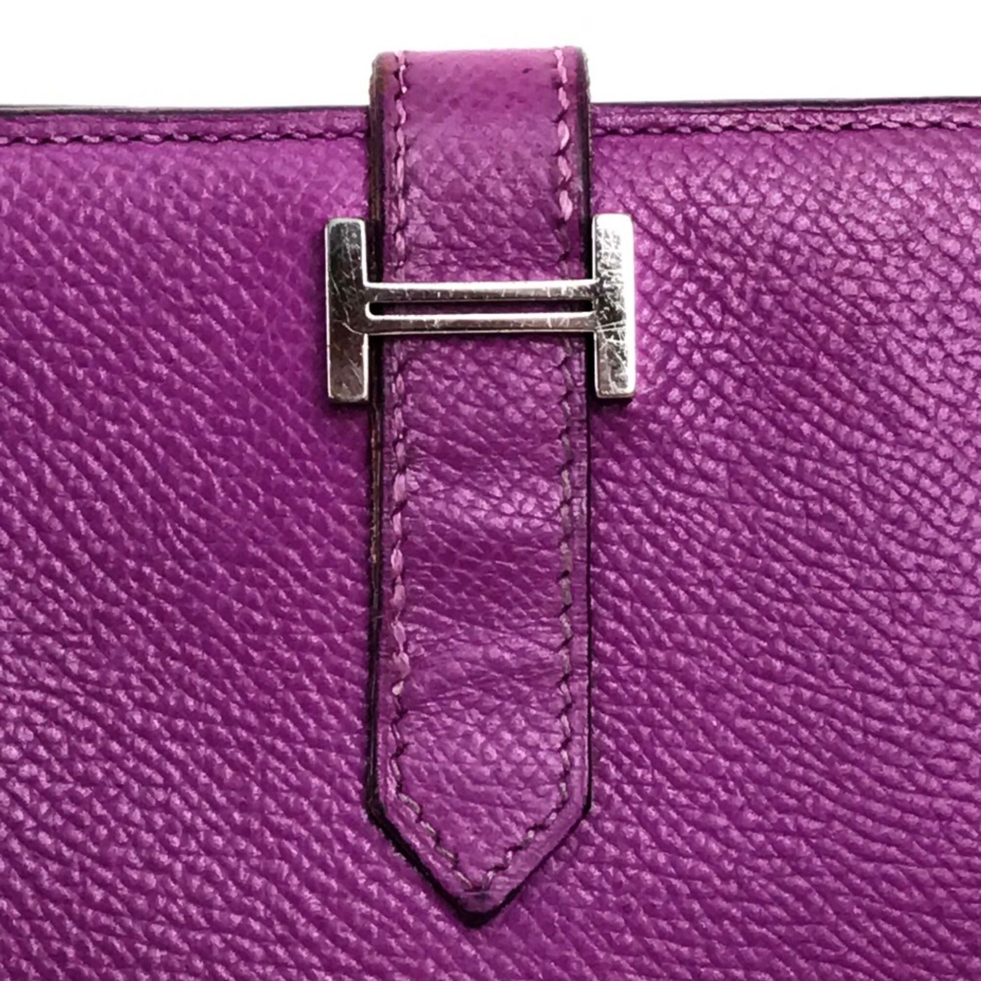 Leather Long Wallet (Bi-Fold) (Pre-Owned) - Hermes - Modalova