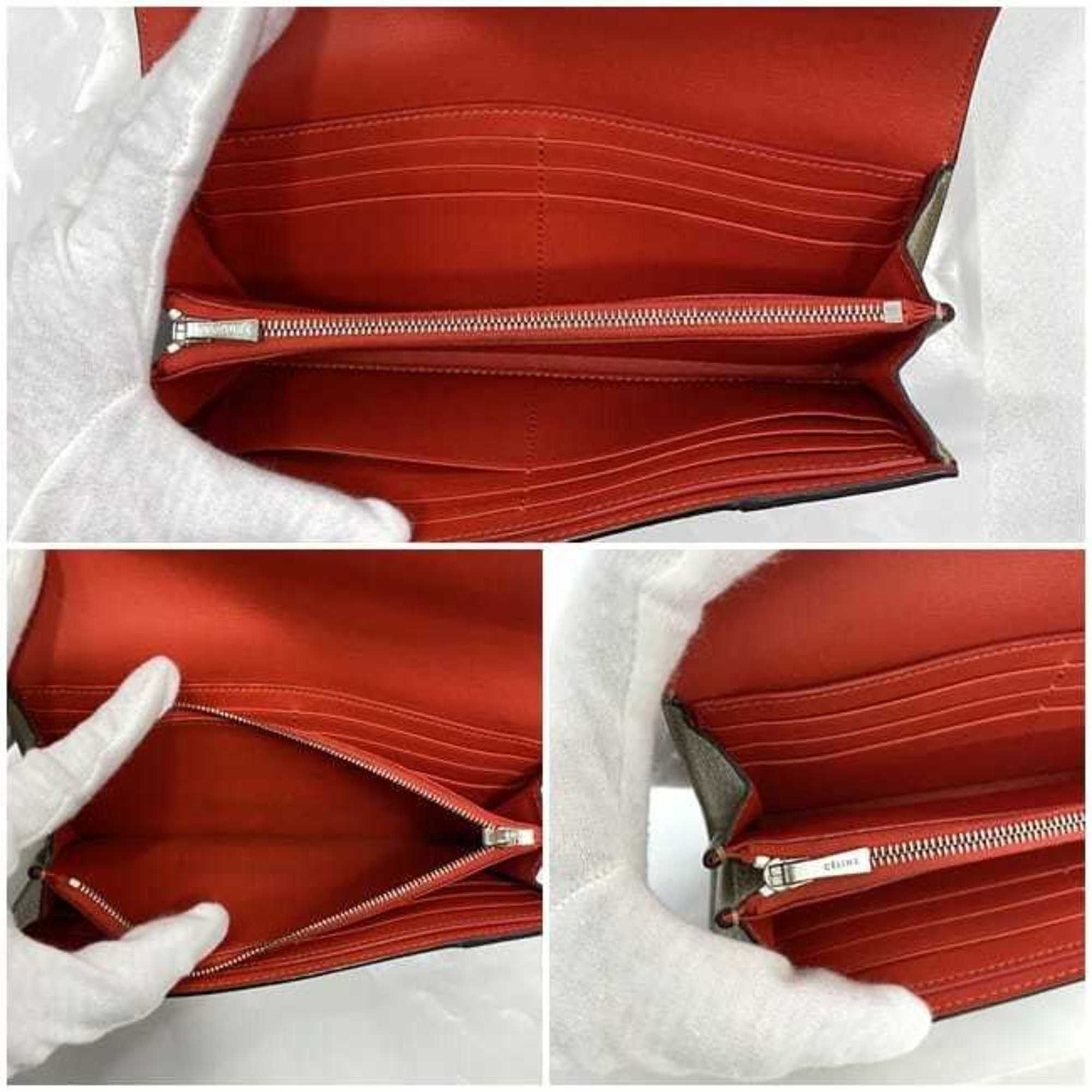Leather Long Wallet (Bi-Fold) (Pre-Owned) - Celine - Modalova