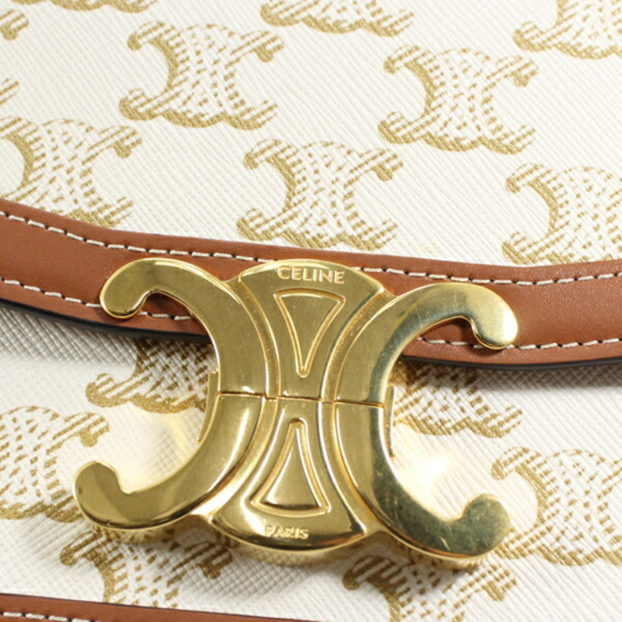 Canvas Leather Shoulder Bag (Pre-Owned) - Celine - Modalova