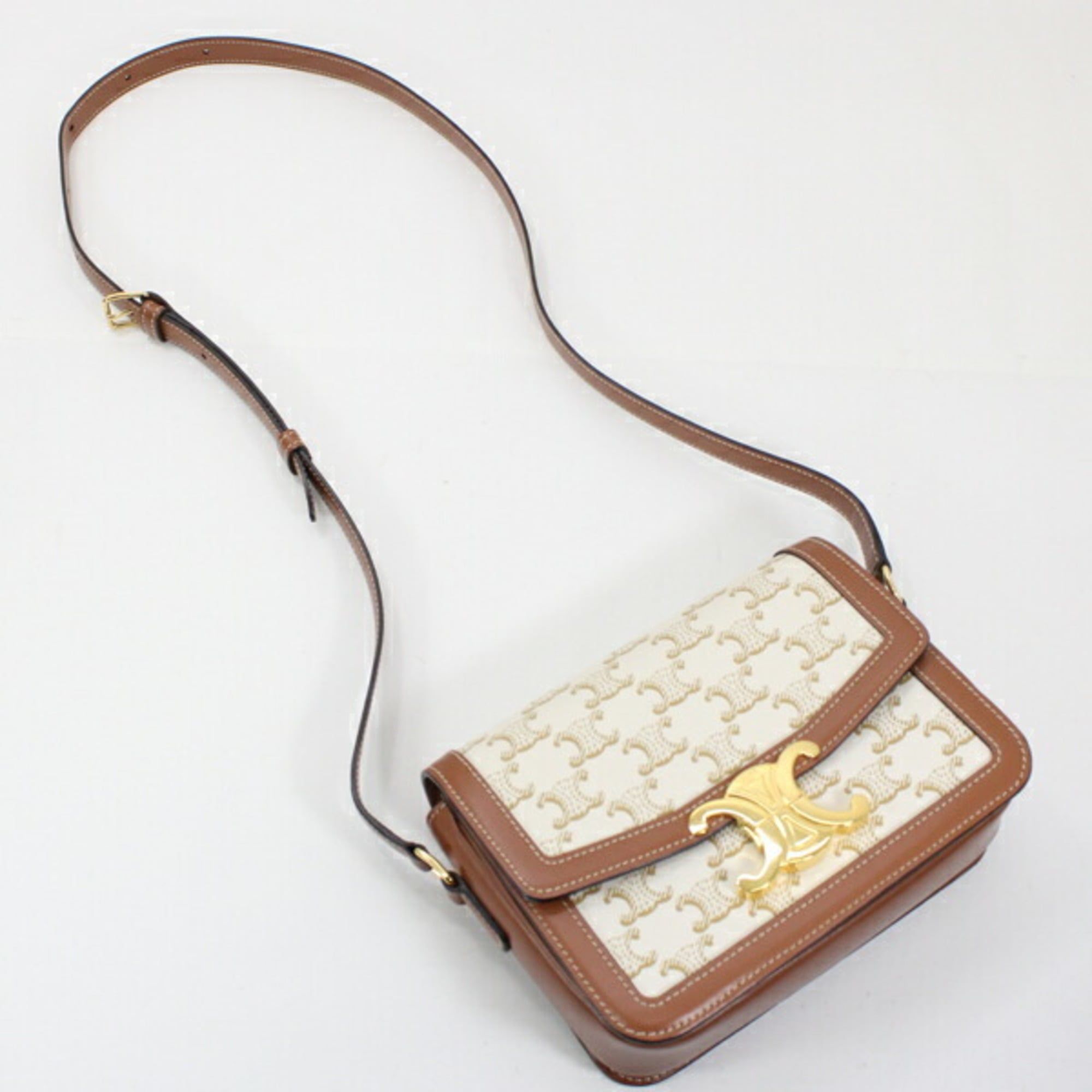 Canvas Leather Shoulder Bag (Pre-Owned) - Celine - Modalova
