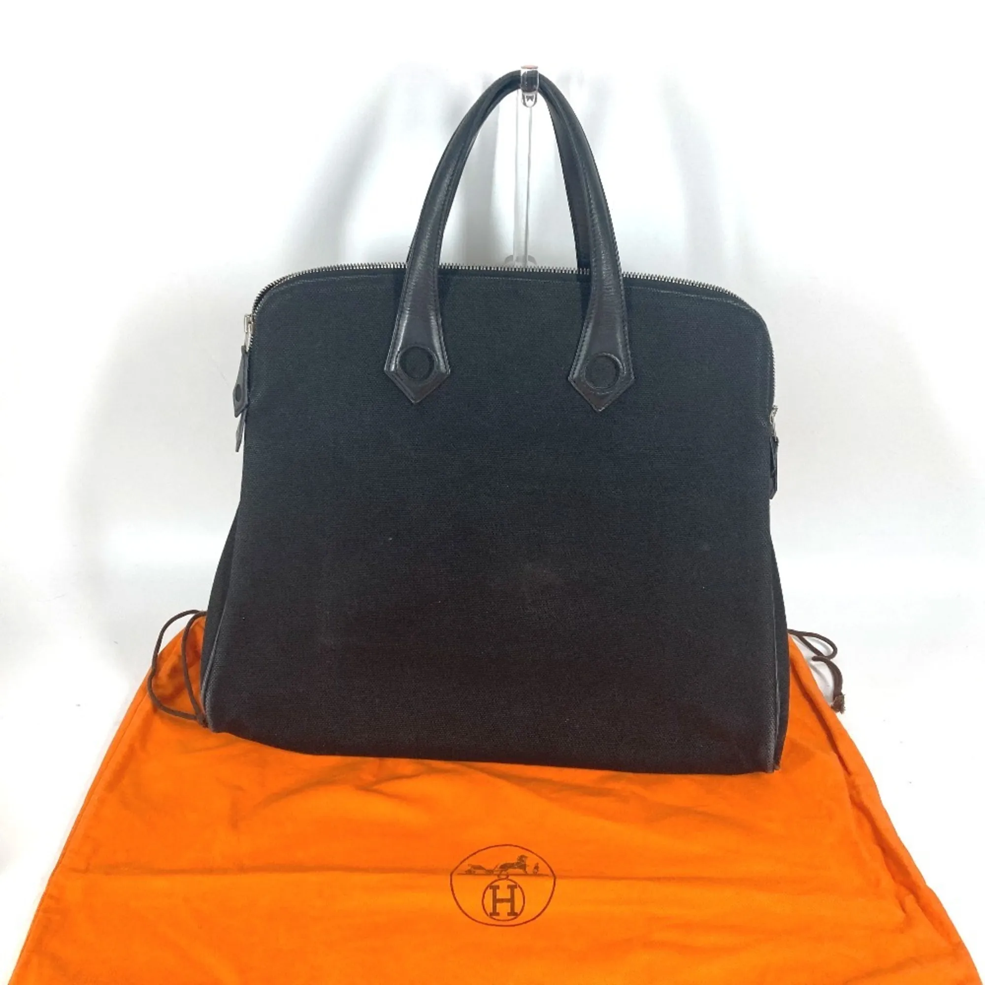 Leather Canvas Handbag Tote Bag (Pre-Owned) - Hermes - Modalova