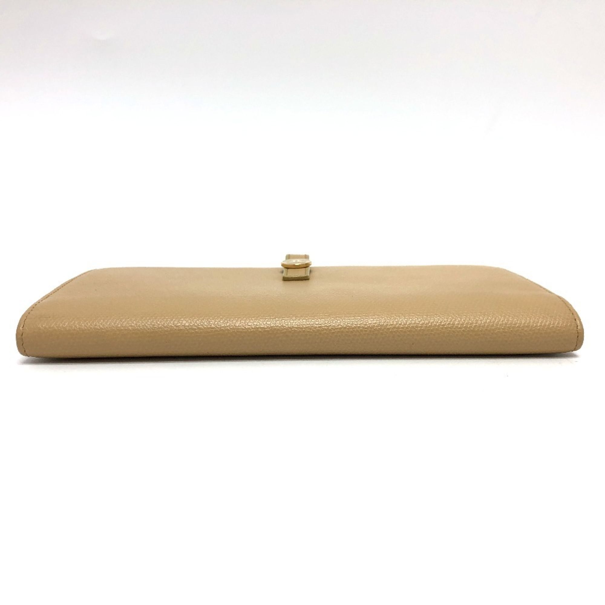 Leather Long Wallet (Bi-Fold) (Pre-Owned) - Chanel - Modalova