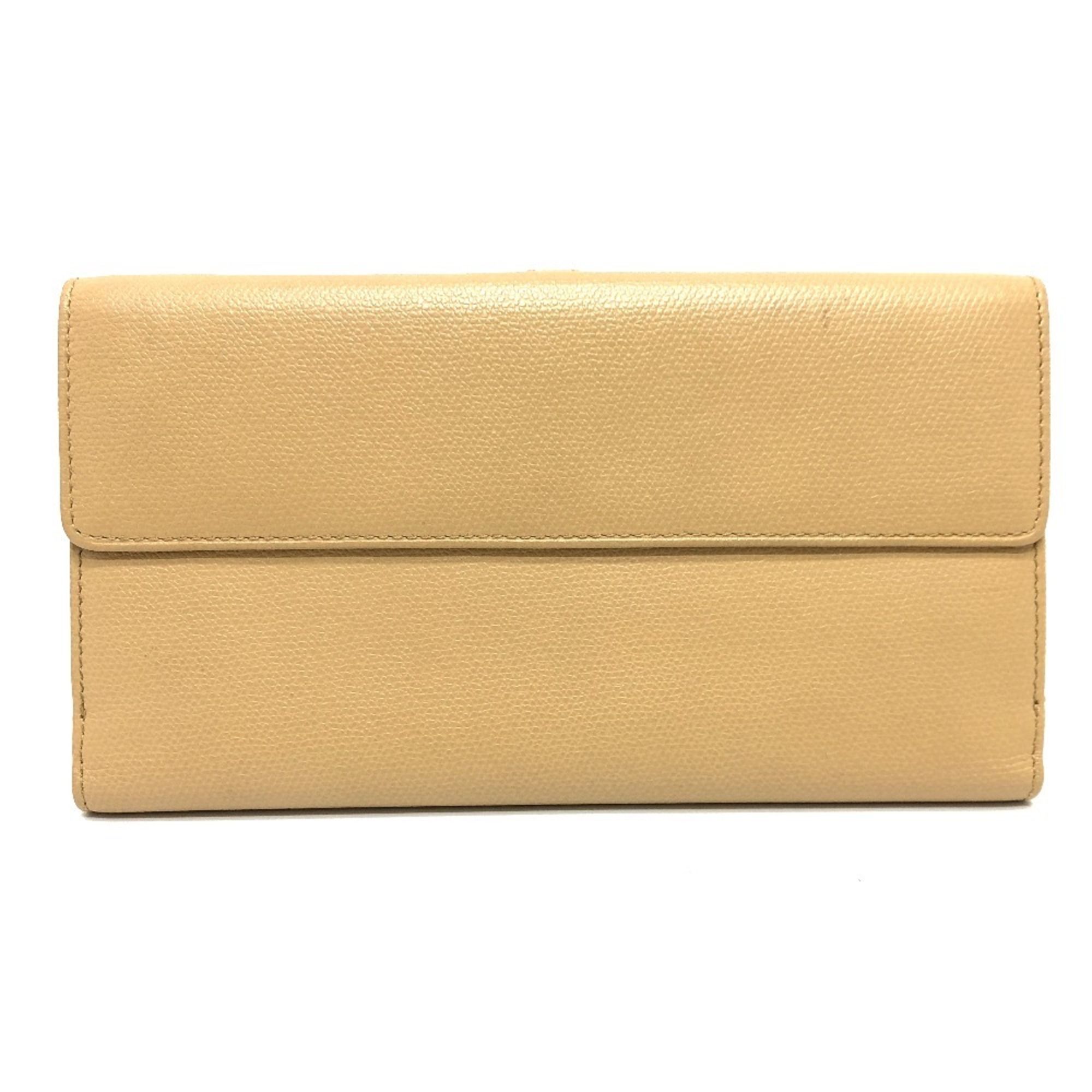 Leather Long Wallet (Bi-Fold) (Pre-Owned) - Chanel - Modalova