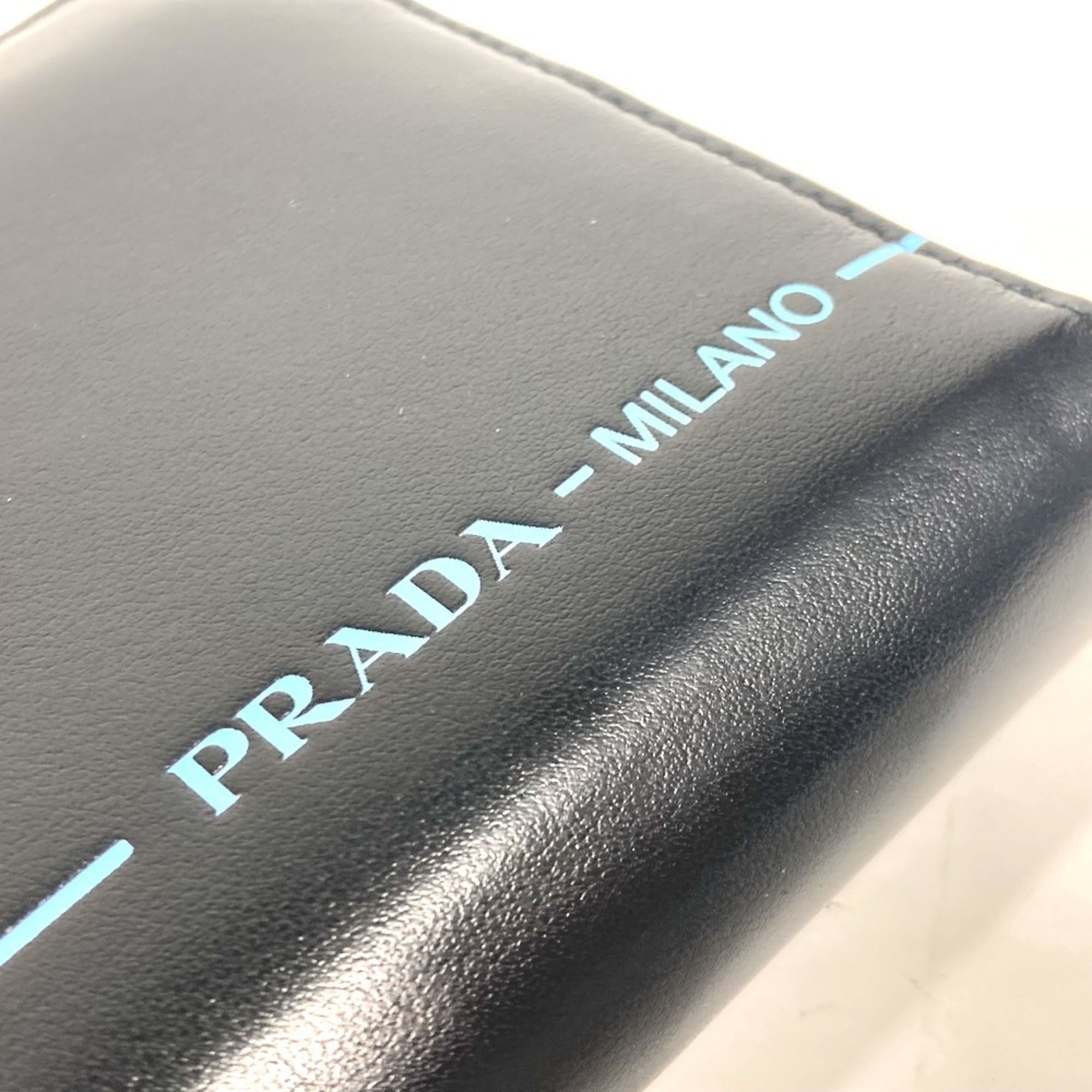 Leather Long Wallet (Bi-Fold) (Pre-Owned) - Prada - Modalova