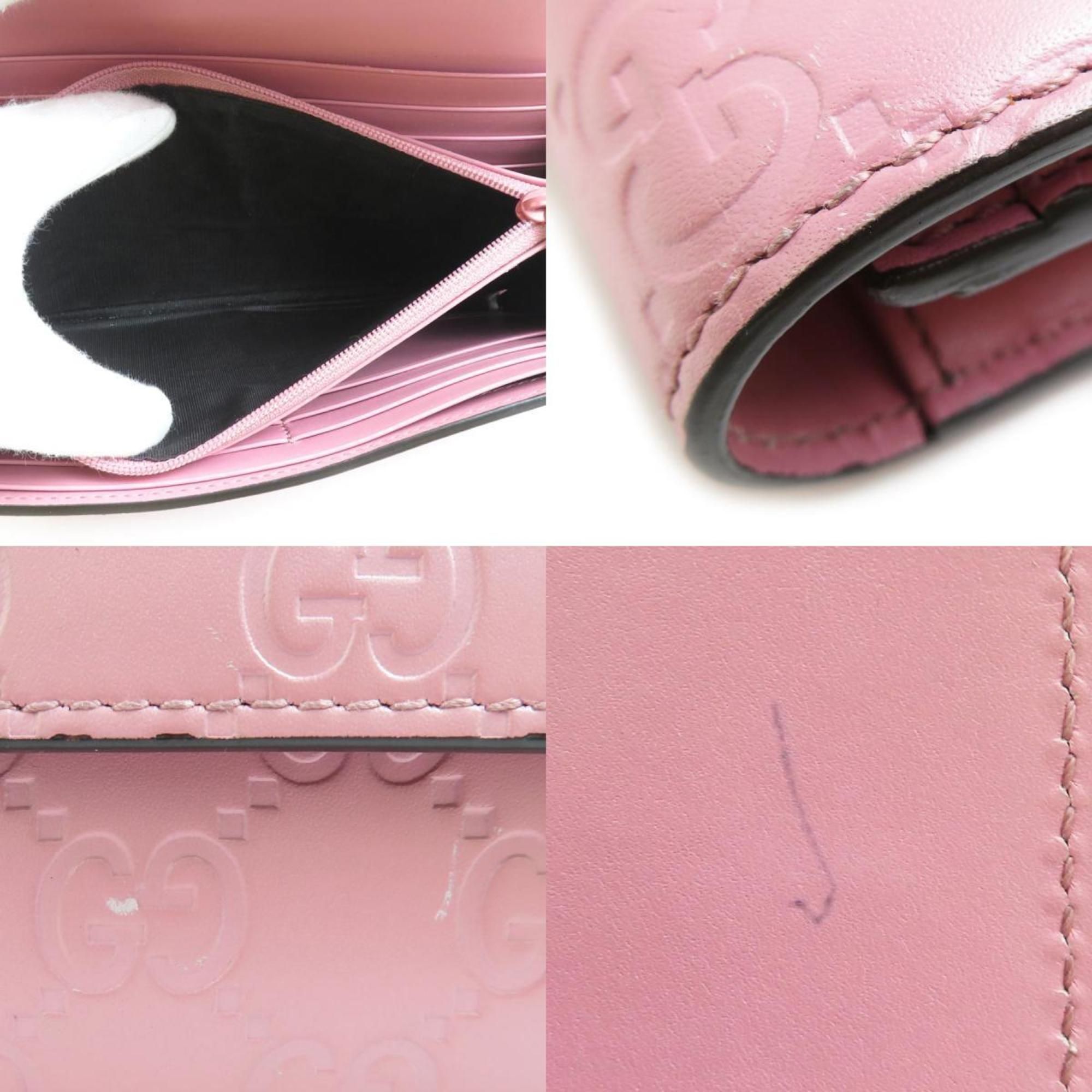 Leather Long Wallet (Bi-Fold) (Pre-Owned) - Gucci - Modalova