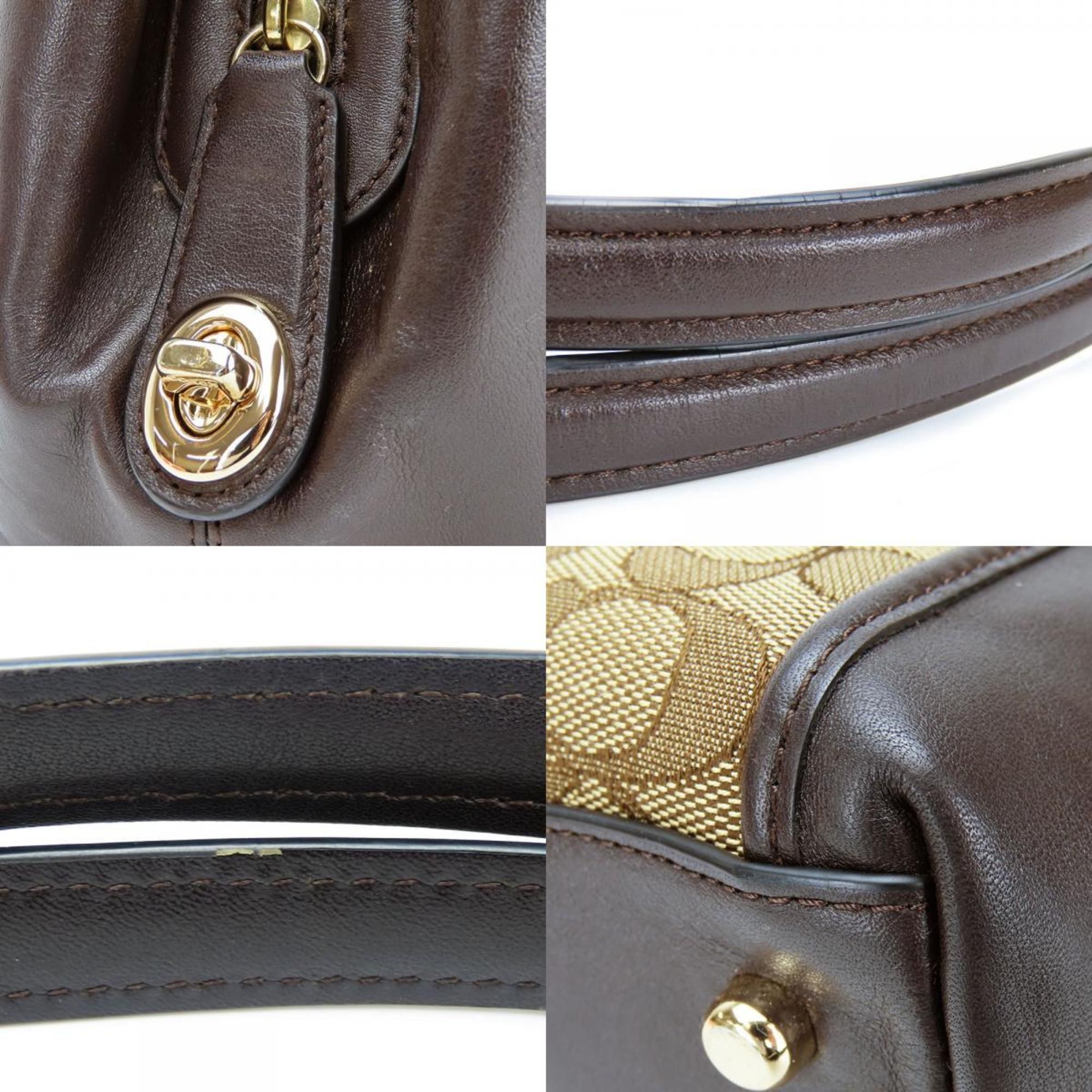 Canvas Leather Tote Bag (Pre-Owned) - Coach - Modalova