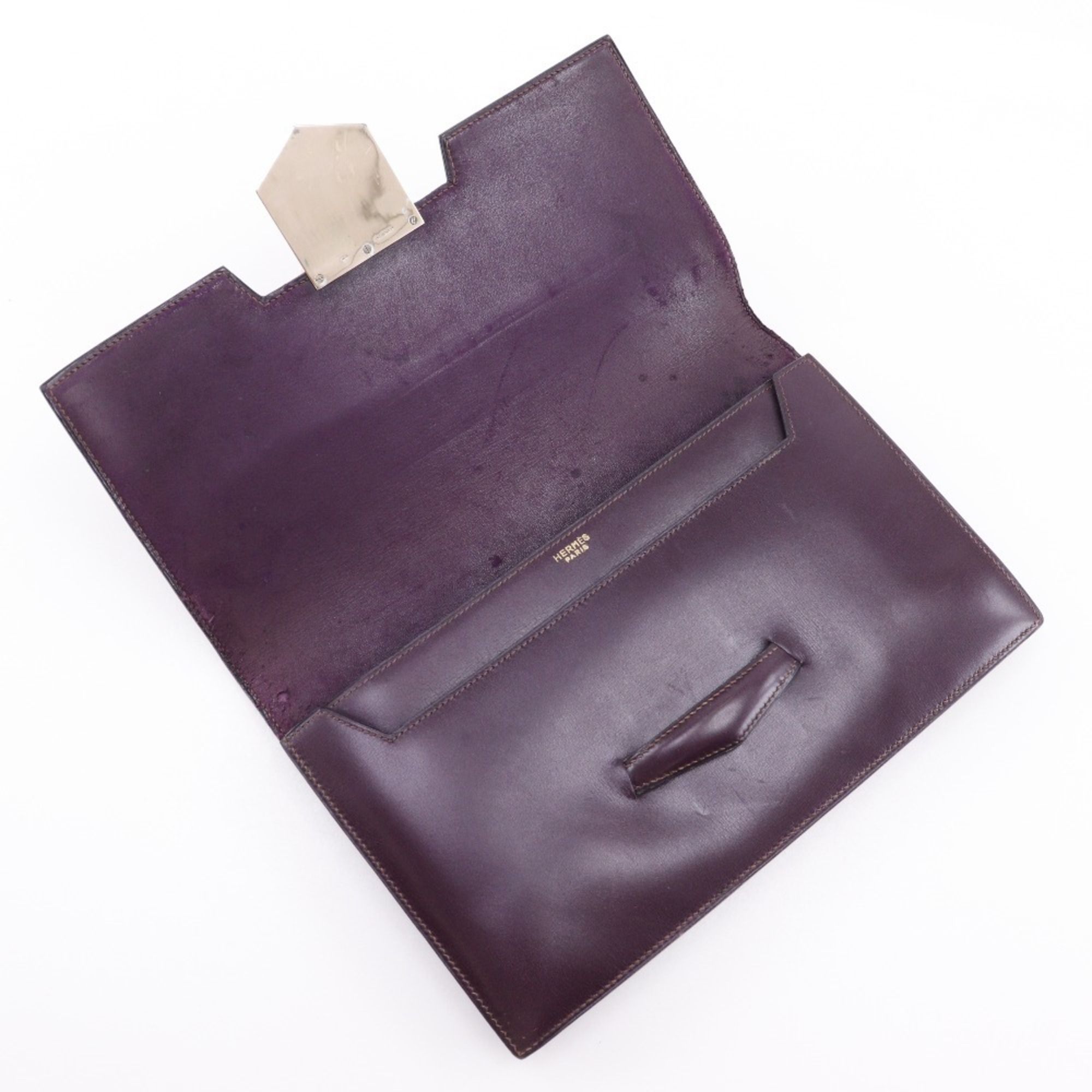 Box Calf Leather Clutch Bag (Pre-Owned) - Hermes - Modalova