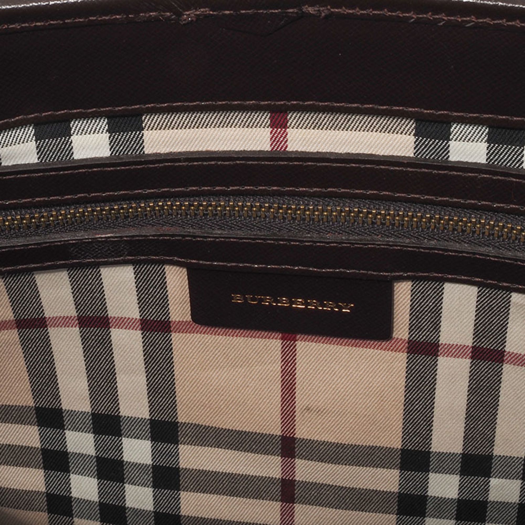 Leather Handbag (Pre-Owned) - Burberry - Modalova