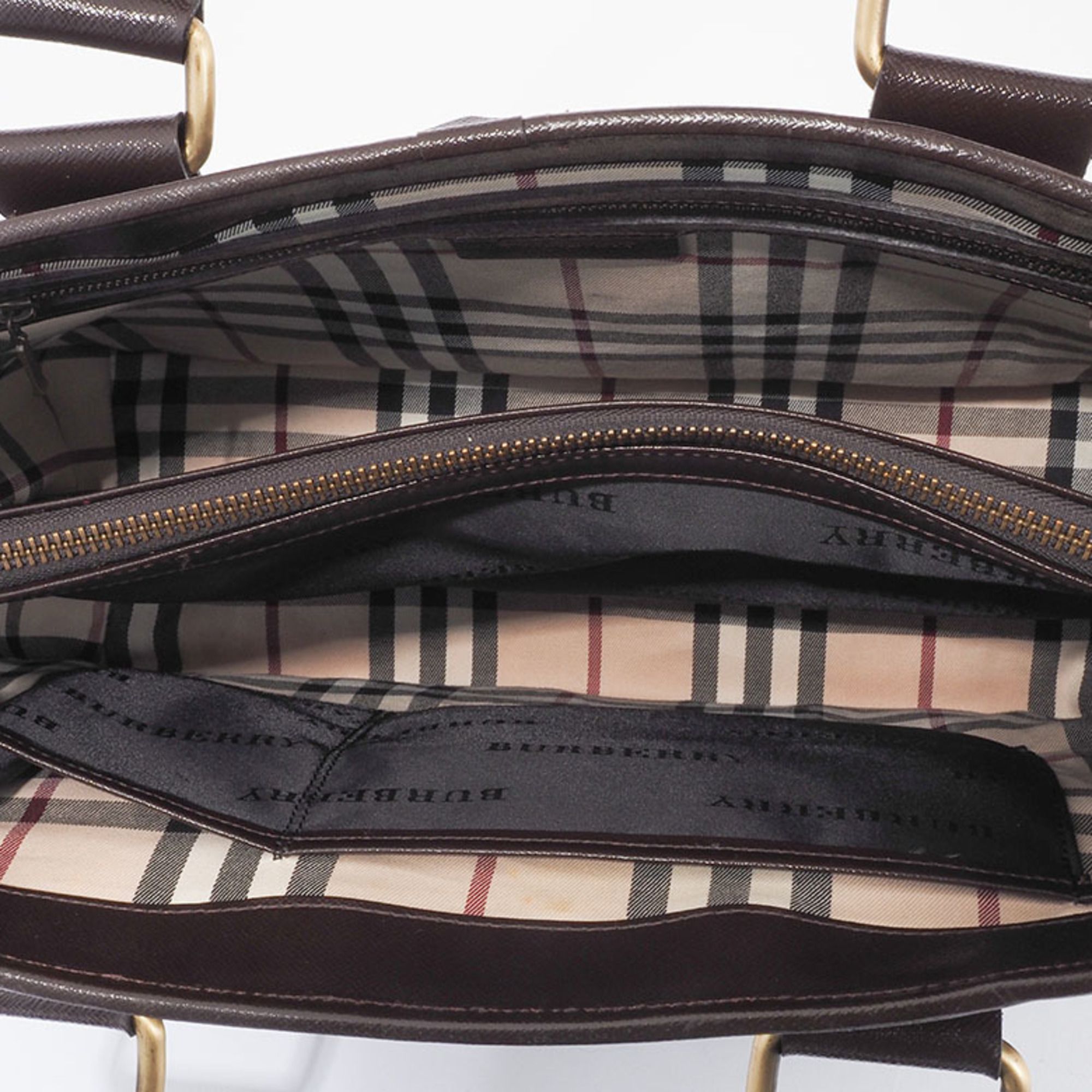 Leather Handbag (Pre-Owned) - Burberry - Modalova