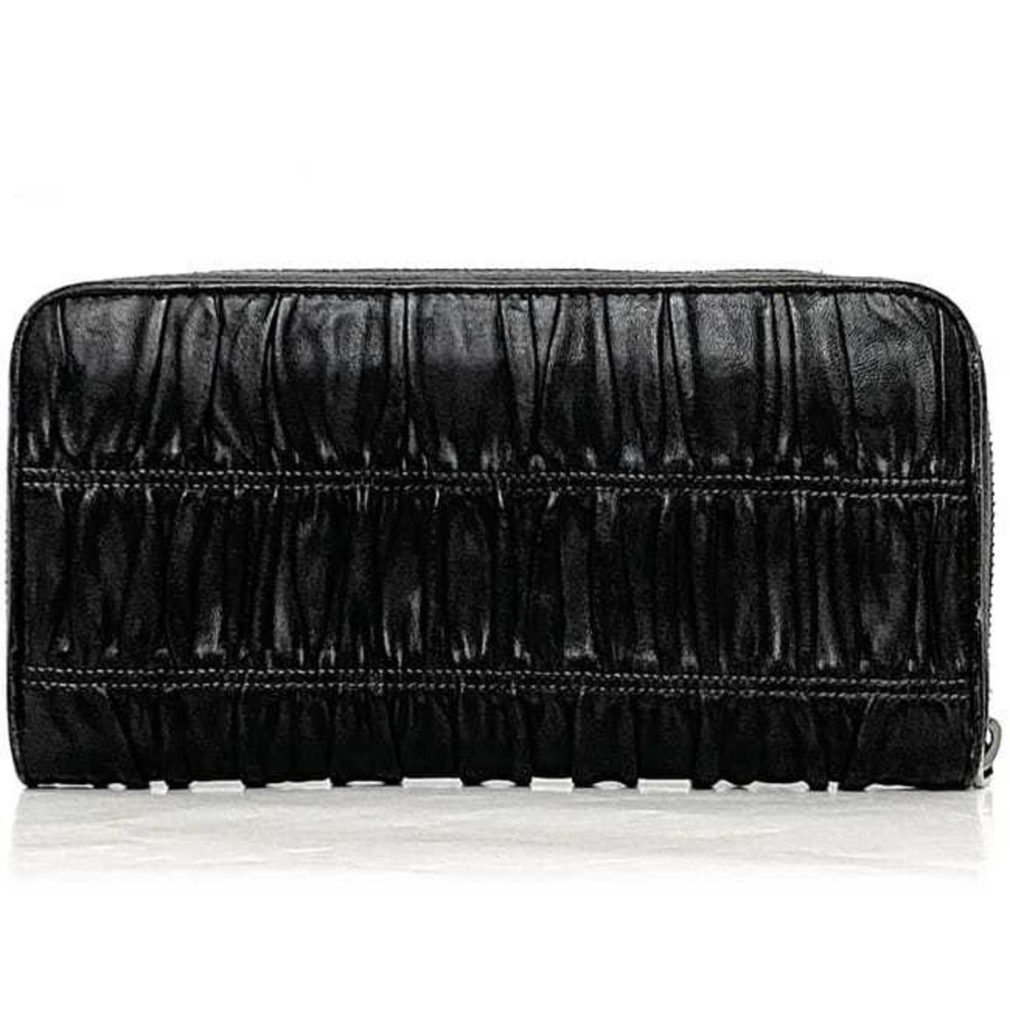 Leather Long Wallet (Bi-Fold) (Pre-Owned) - Prada - Modalova