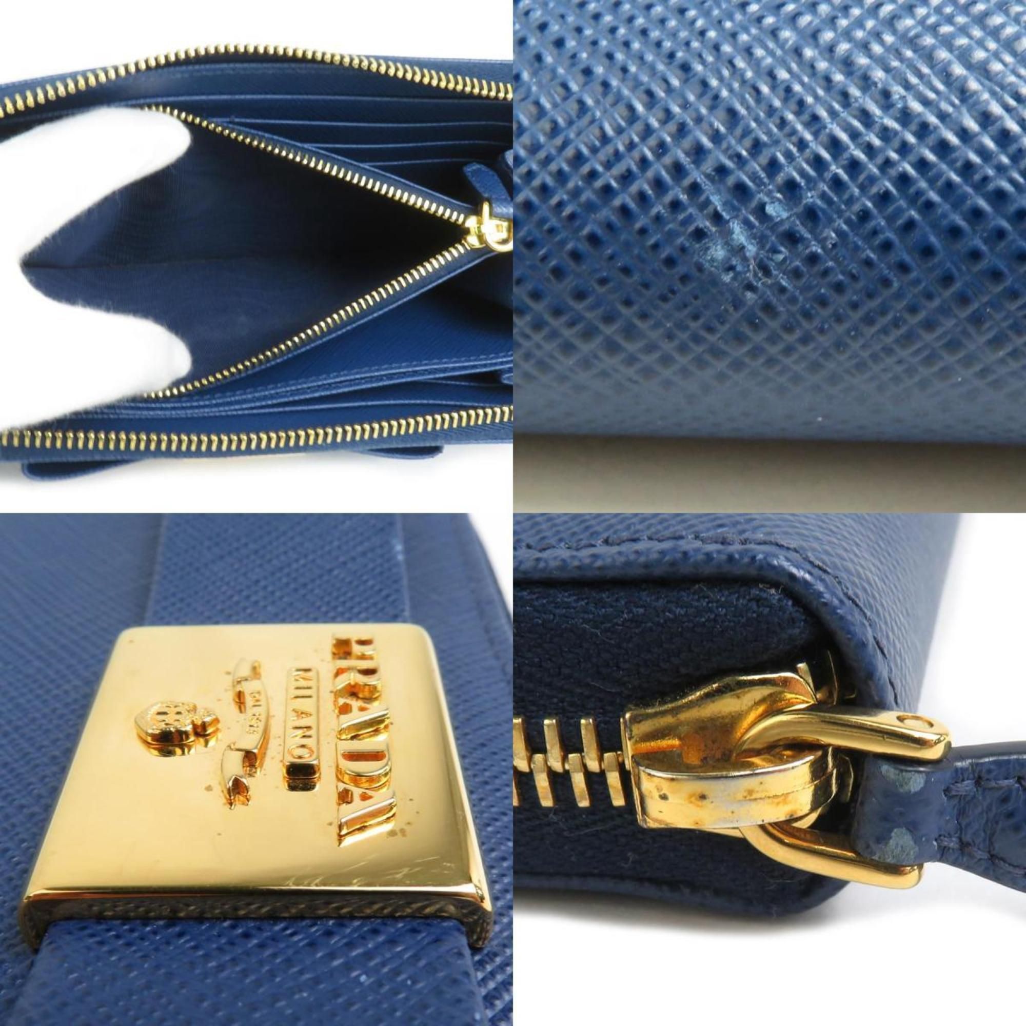 Leather Long Wallet (Bi-Fold) (Pre-Owned) - Prada - Modalova
