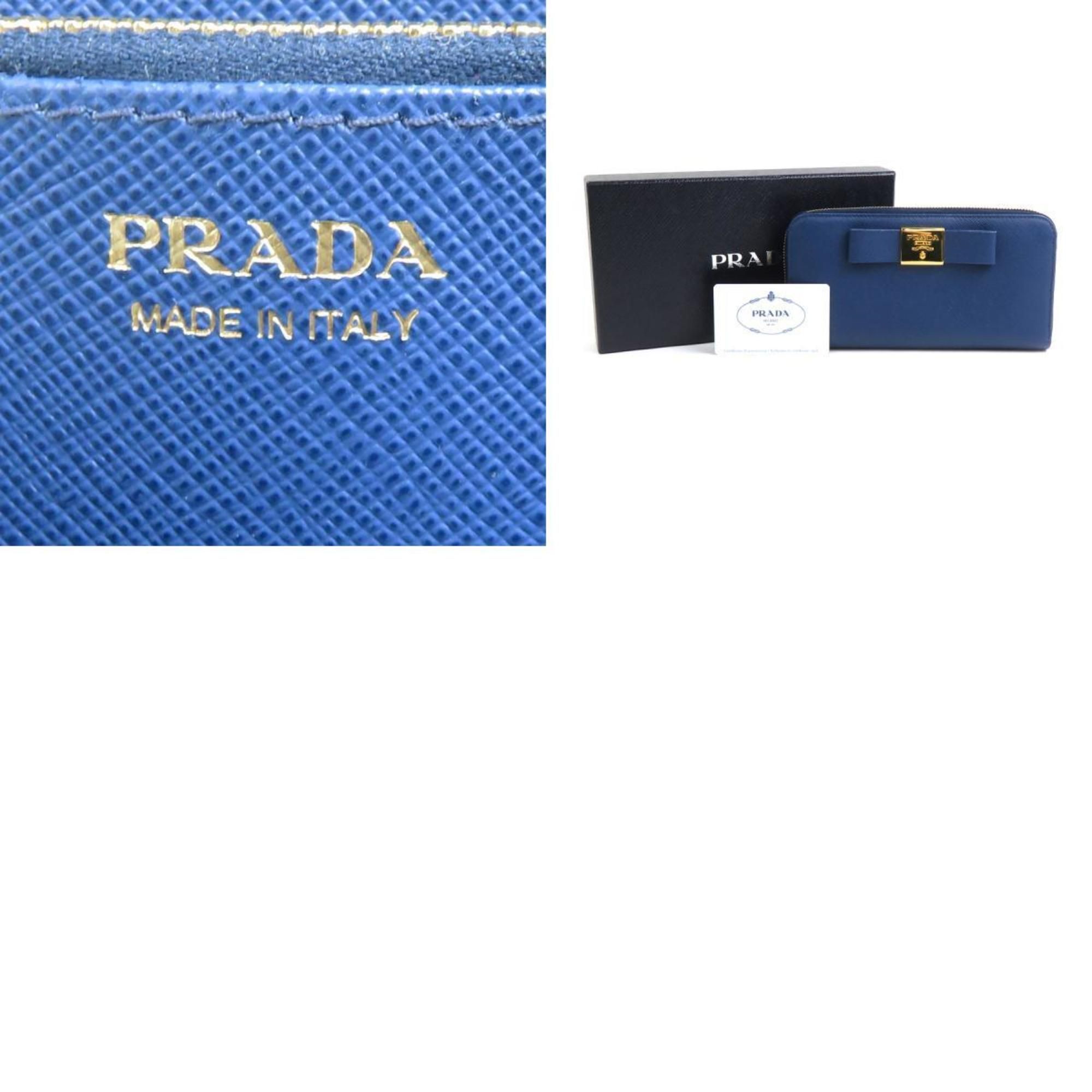 Leather Long Wallet (Bi-Fold) (Pre-Owned) - Prada - Modalova