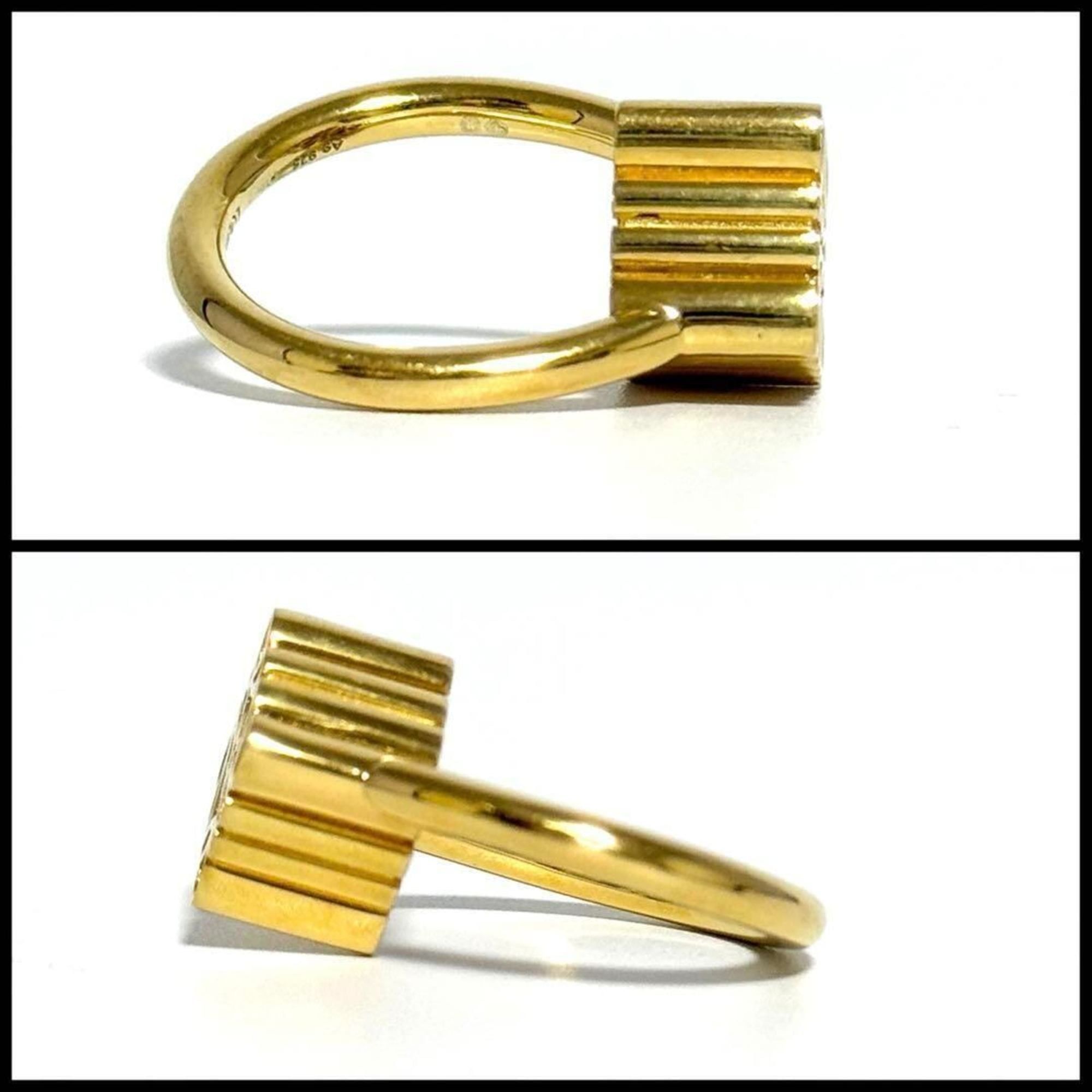 Gold Plating Silver 925 Band Ring (Pre-Owned) - Loewe - Modalova