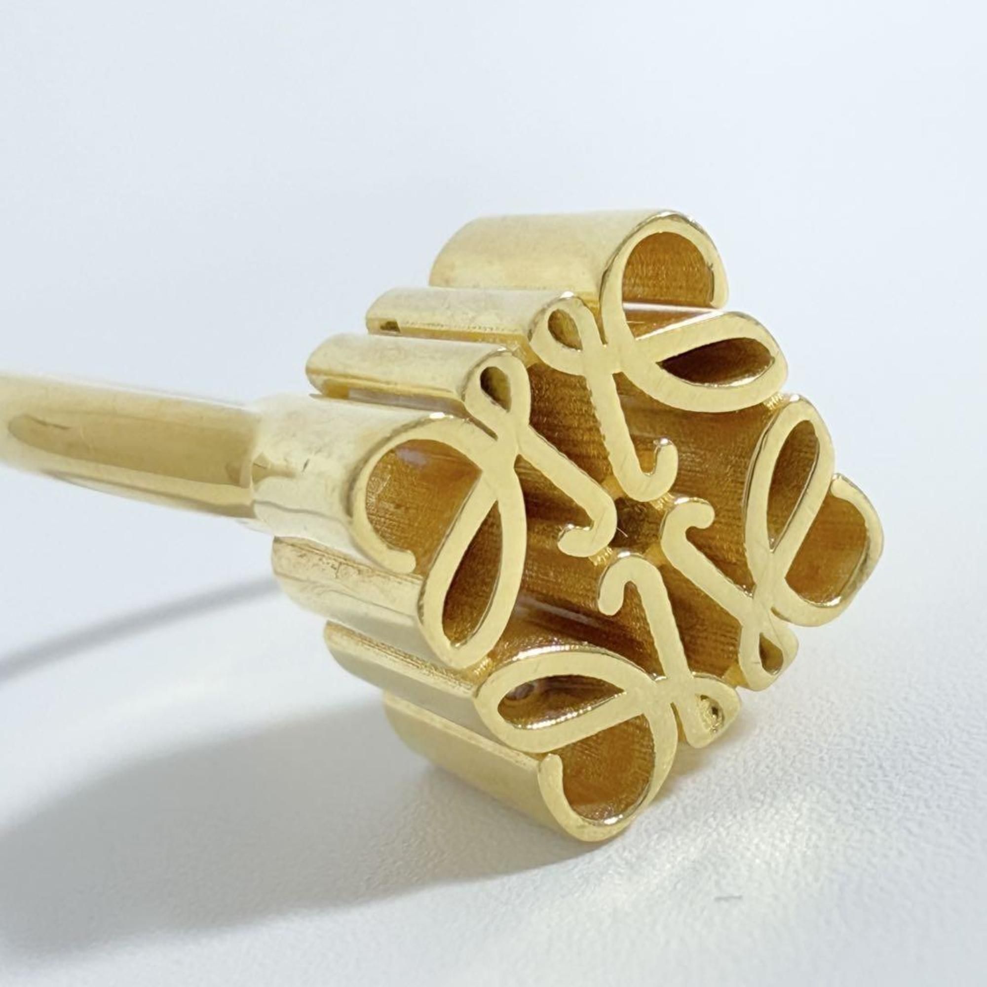 Gold Plating Silver 925 Band Ring (Pre-Owned) - Loewe - Modalova