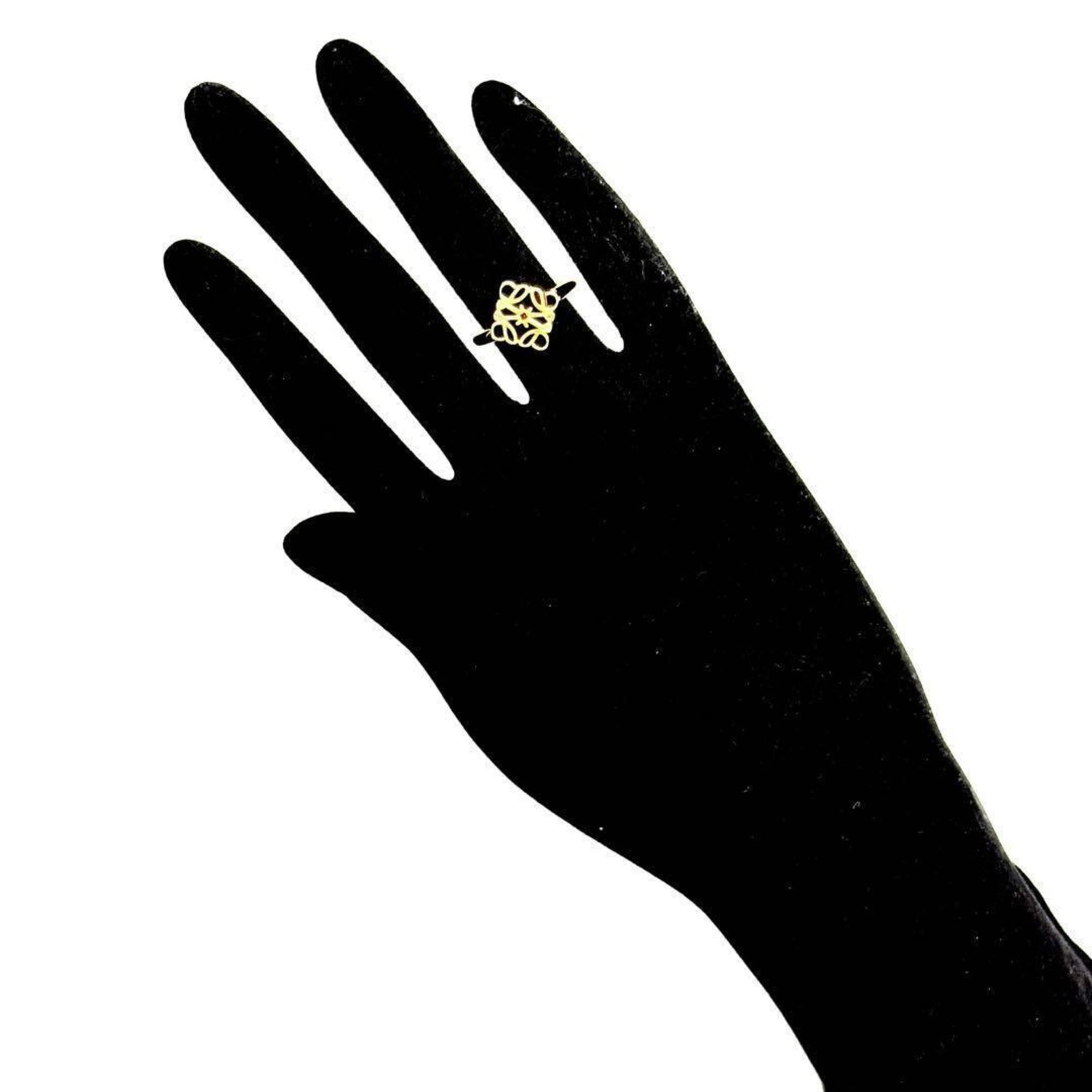 Gold Plating Silver 925 Band Ring (Pre-Owned) - Loewe - Modalova