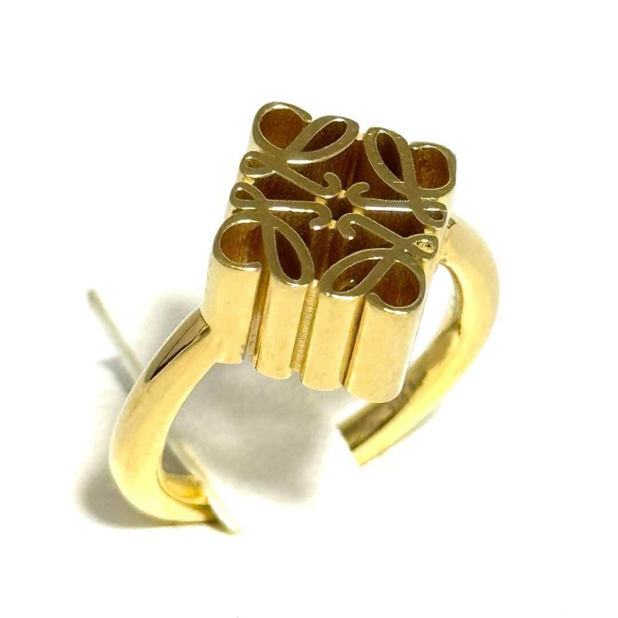 Gold Plating Silver 925 Band Ring (Pre-Owned) - Loewe - Modalova