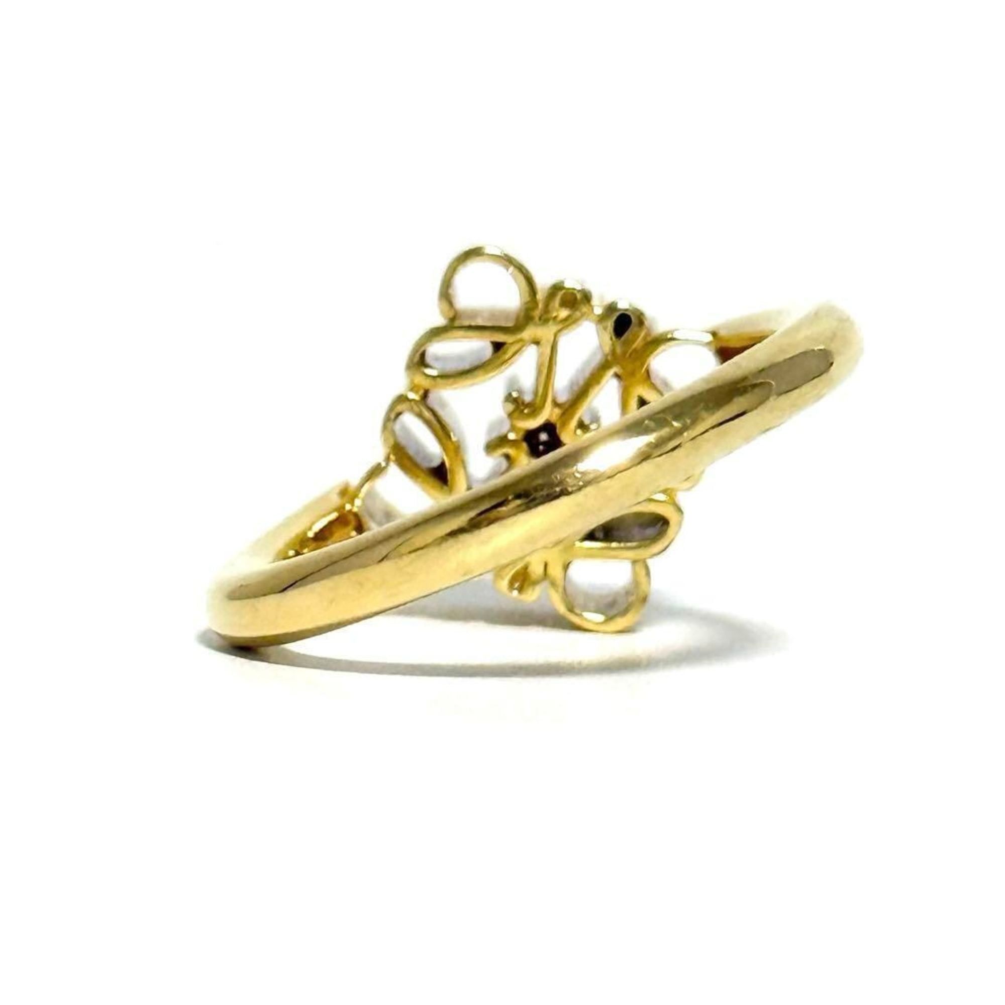Gold Plating Silver 925 Band Ring (Pre-Owned) - Loewe - Modalova