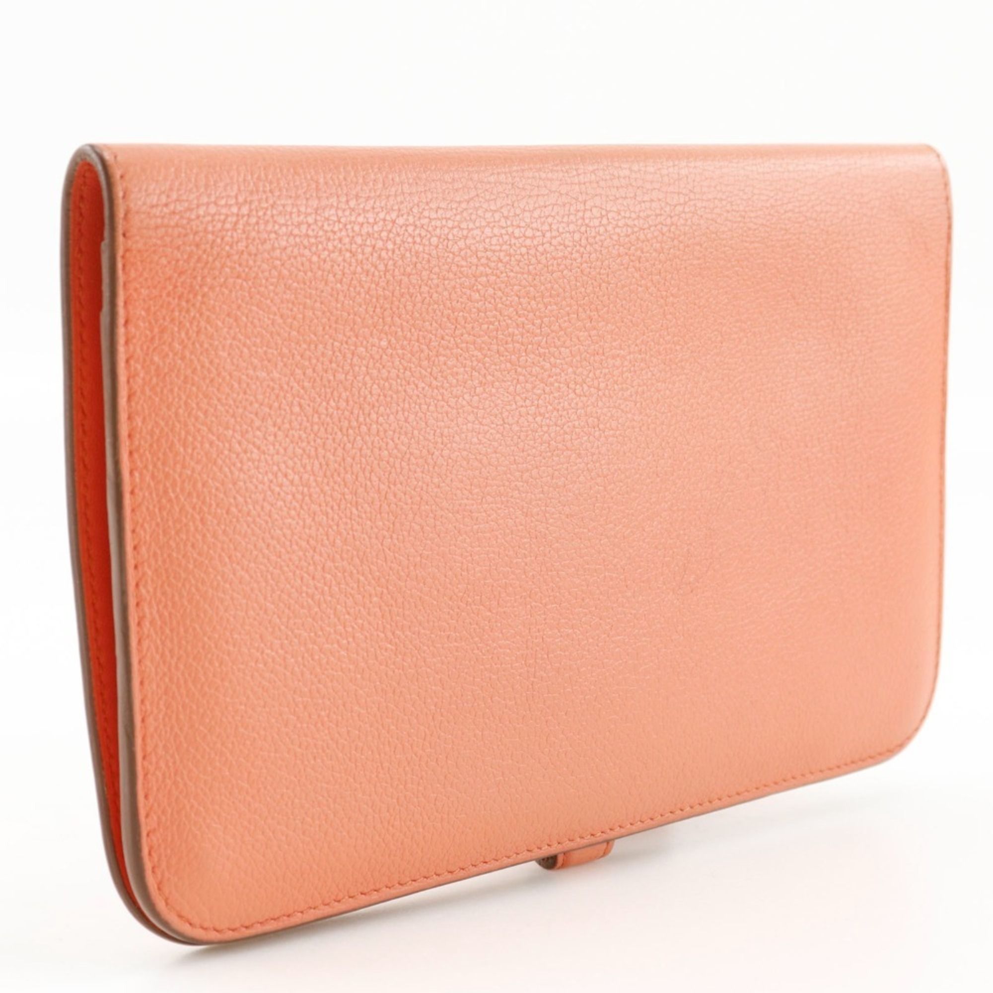 Chevre Leather Long Wallet (Bi-Fold) (Pre-Owned) - Hermes - Modalova