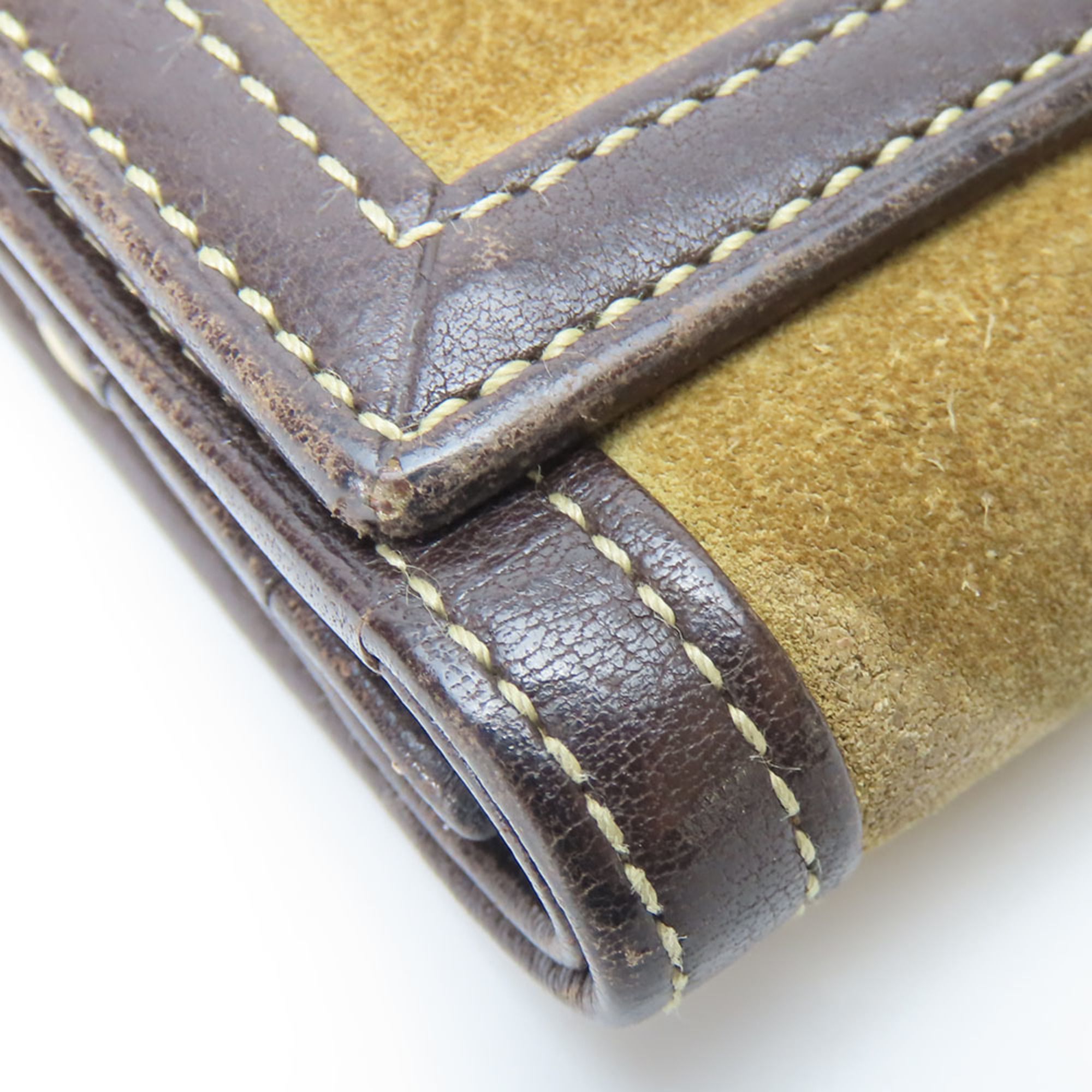 Suede Leather Wallet (Tri-Fold) (Pre-Owned) - Loewe - Modalova