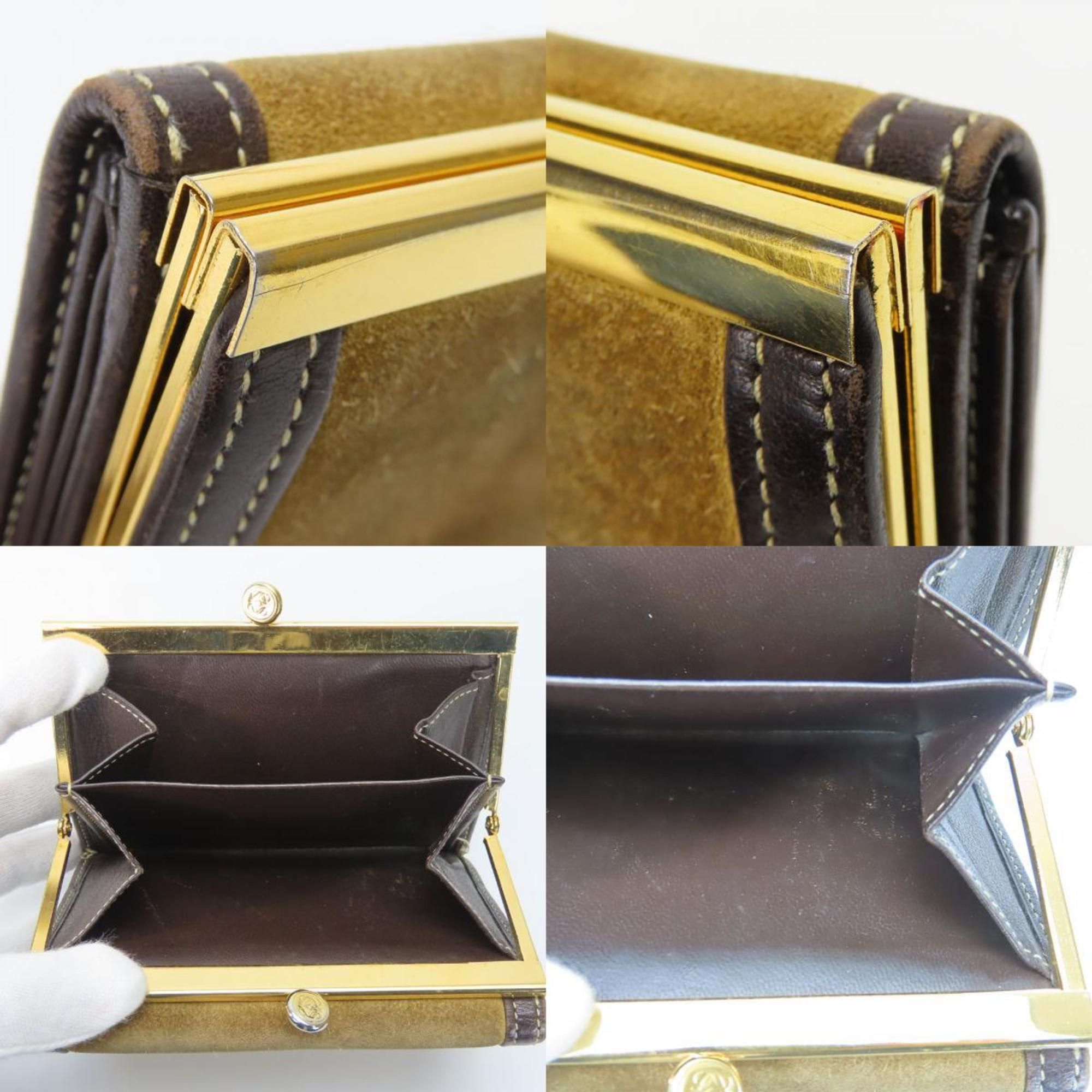 Suede Leather Wallet (Tri-Fold) (Pre-Owned) - Loewe - Modalova