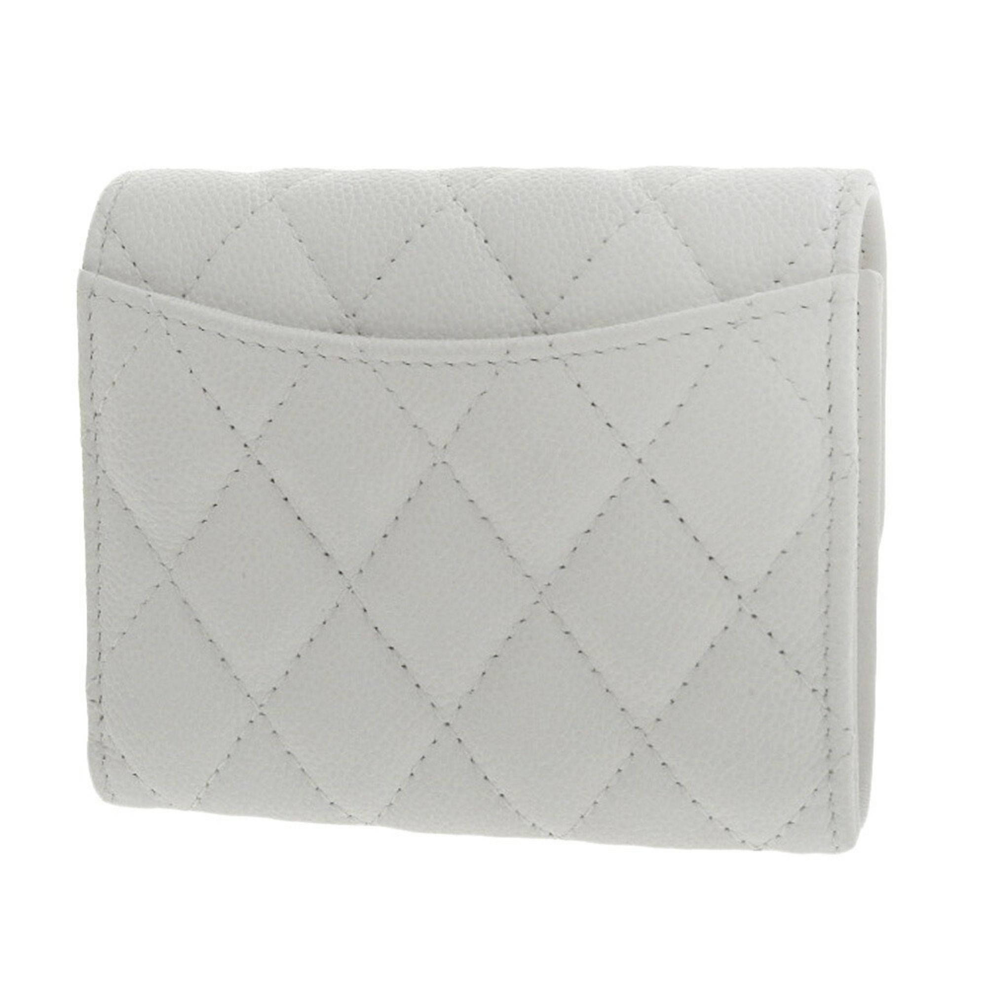 Grained Calfskin Wallet (Tri-Fold) (Pre-Owned) - Chanel - Modalova