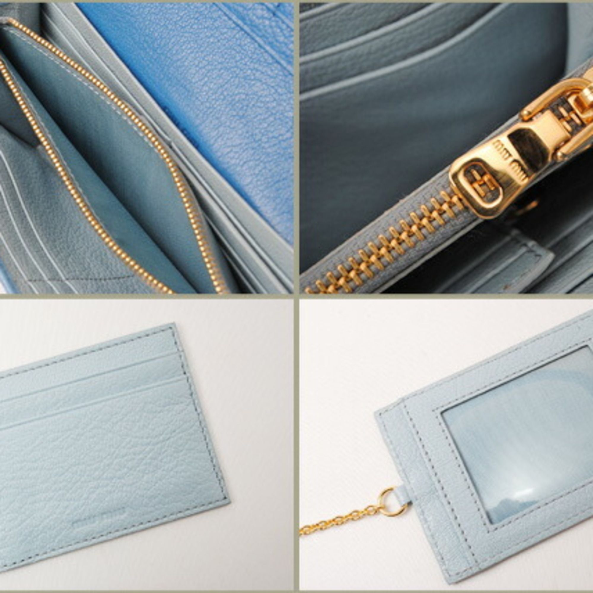 Leather Long Wallet (Bi-Fold) (Pre-Owned) - Miu Miu - Modalova