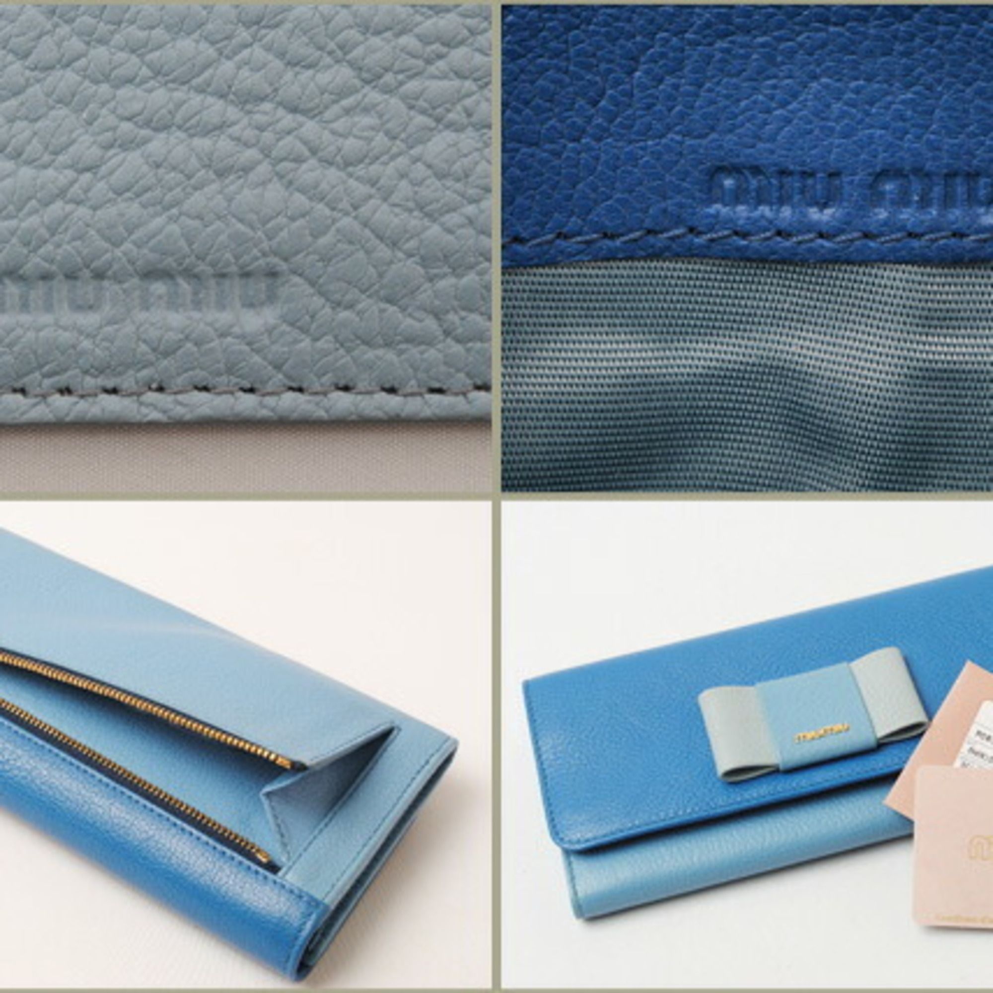 Leather Long Wallet (Bi-Fold) (Pre-Owned) - Miu Miu - Modalova