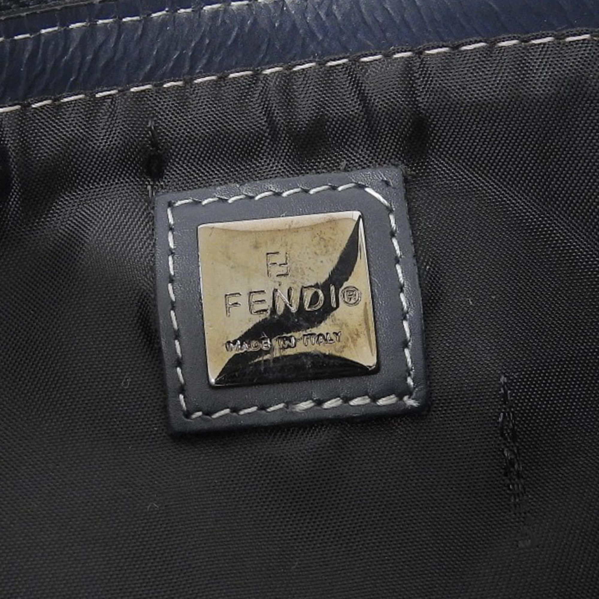 Canvas Leather Pouch (Pre-Owned) - Fendi - Modalova