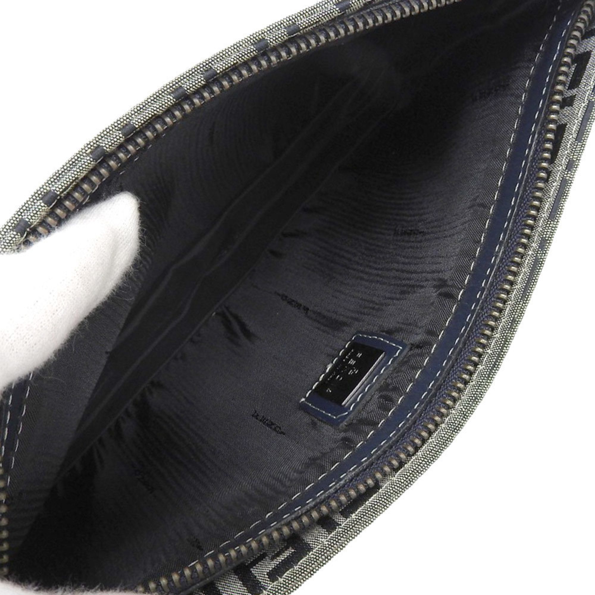 Canvas Leather Pouch (Pre-Owned) - Fendi - Modalova