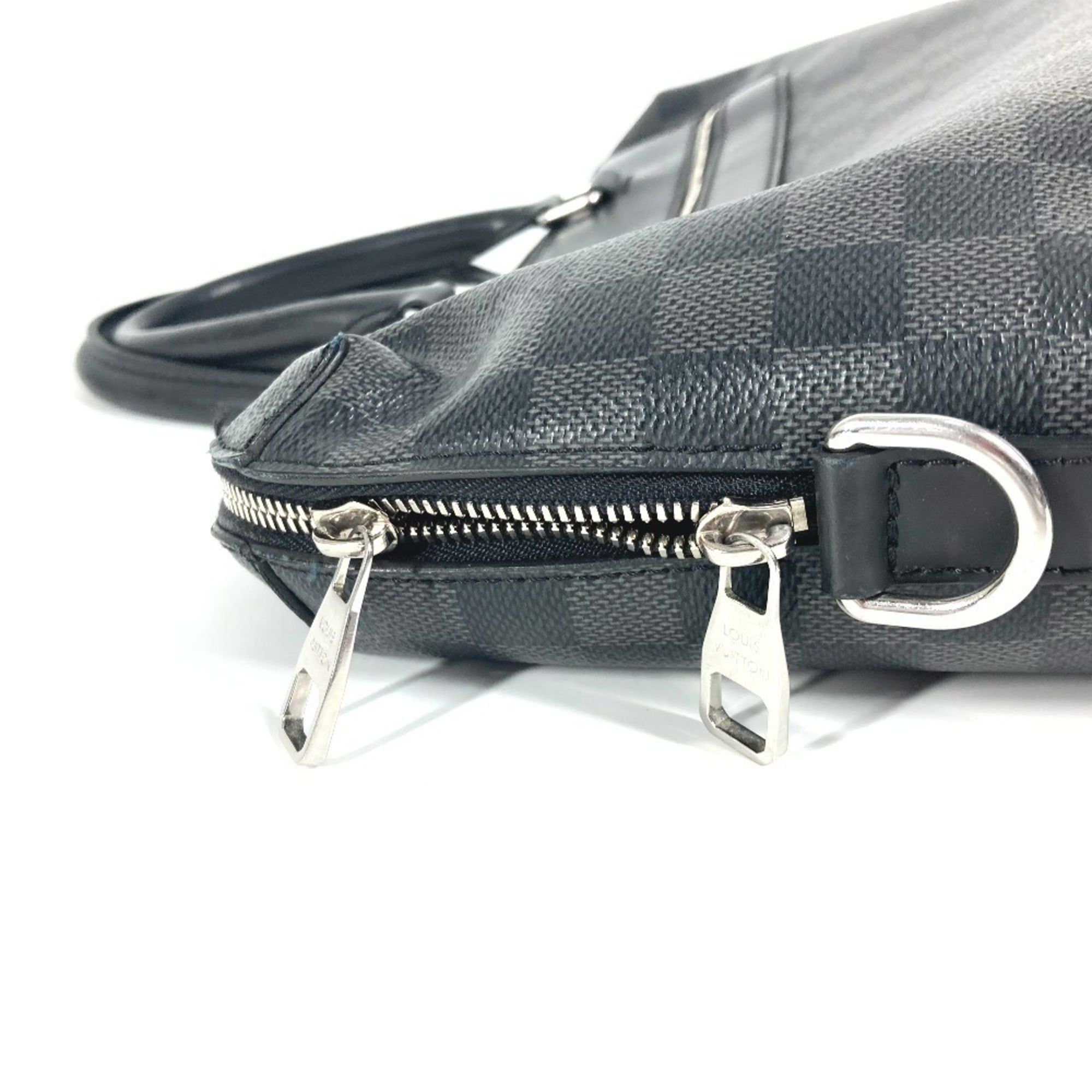 Damier Graphite Briefcase Shoulder Bag (Pre-Owned) - Louis Vuitton - Modalova