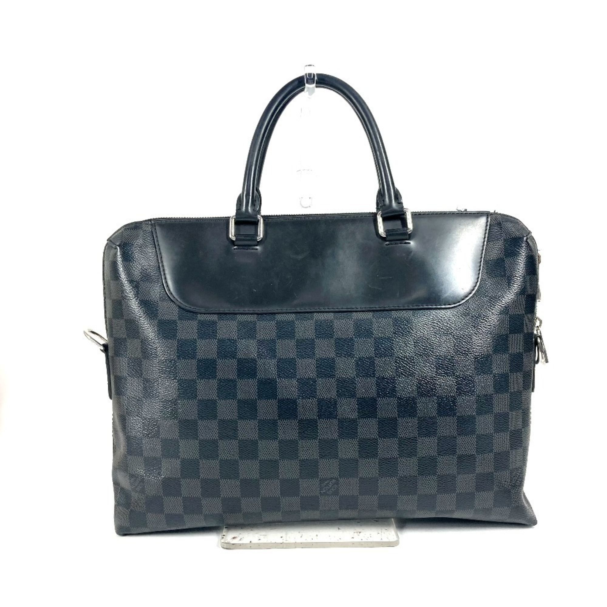Damier Graphite Briefcase Shoulder Bag (Pre-Owned) - Louis Vuitton - Modalova