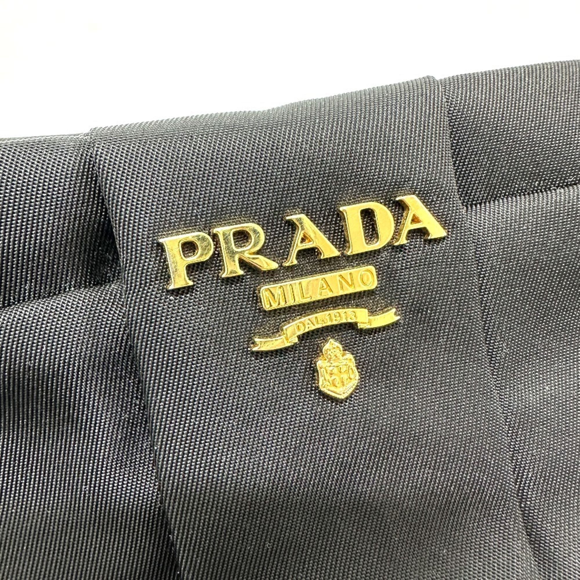 Leather Nylon Pouch (Pre-Owned) - Prada - Modalova