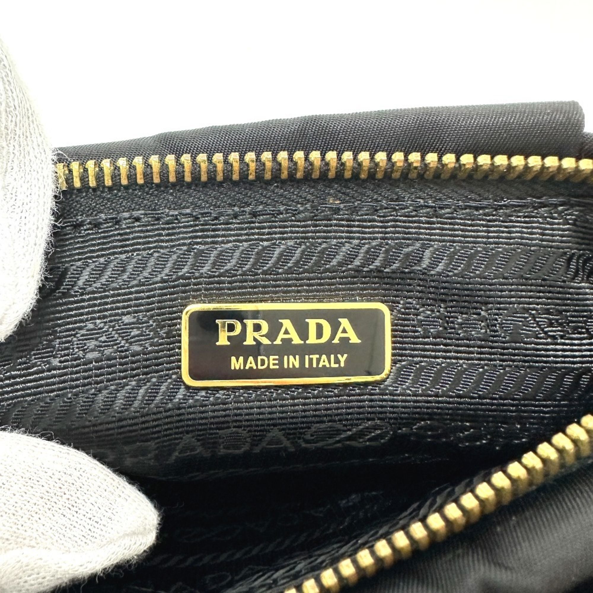 Leather Nylon Pouch (Pre-Owned) - Prada - Modalova