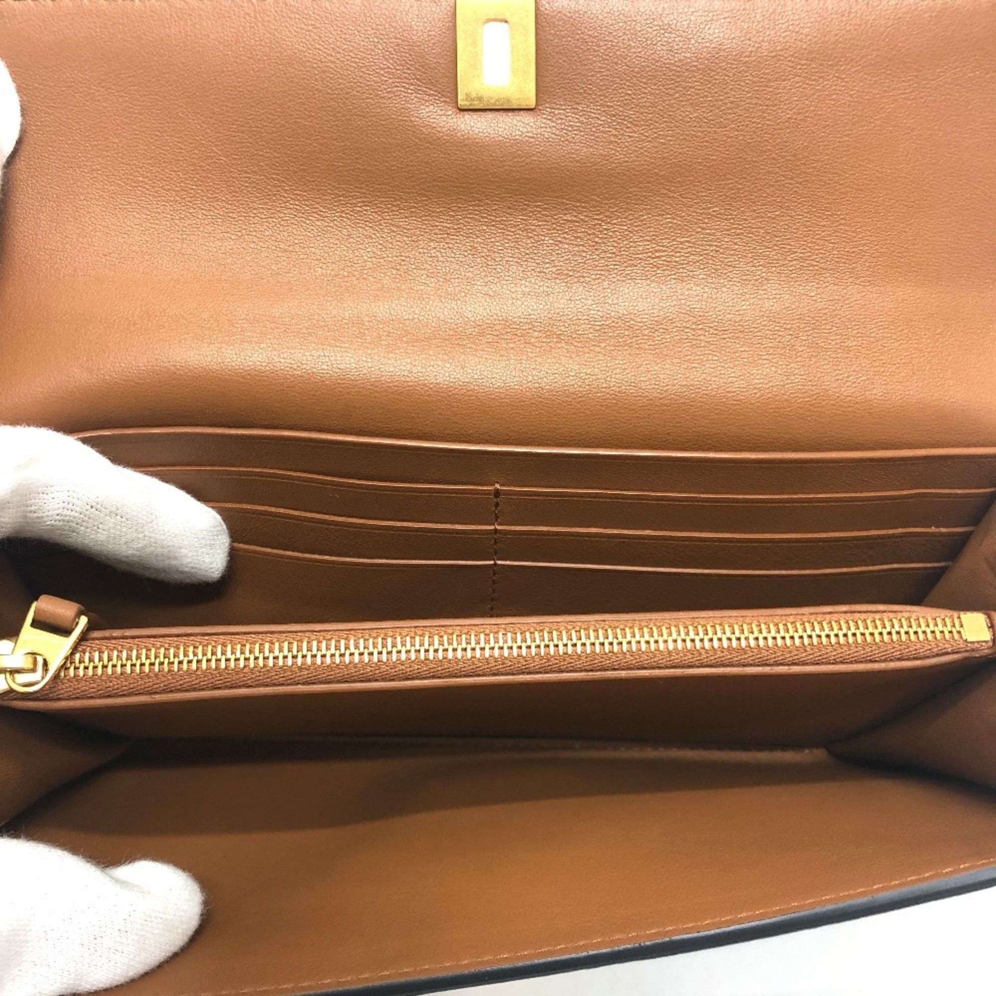 Leather Long Wallet (Bi-Fold) (Pre-Owned) - Bottega Veneta - Modalova