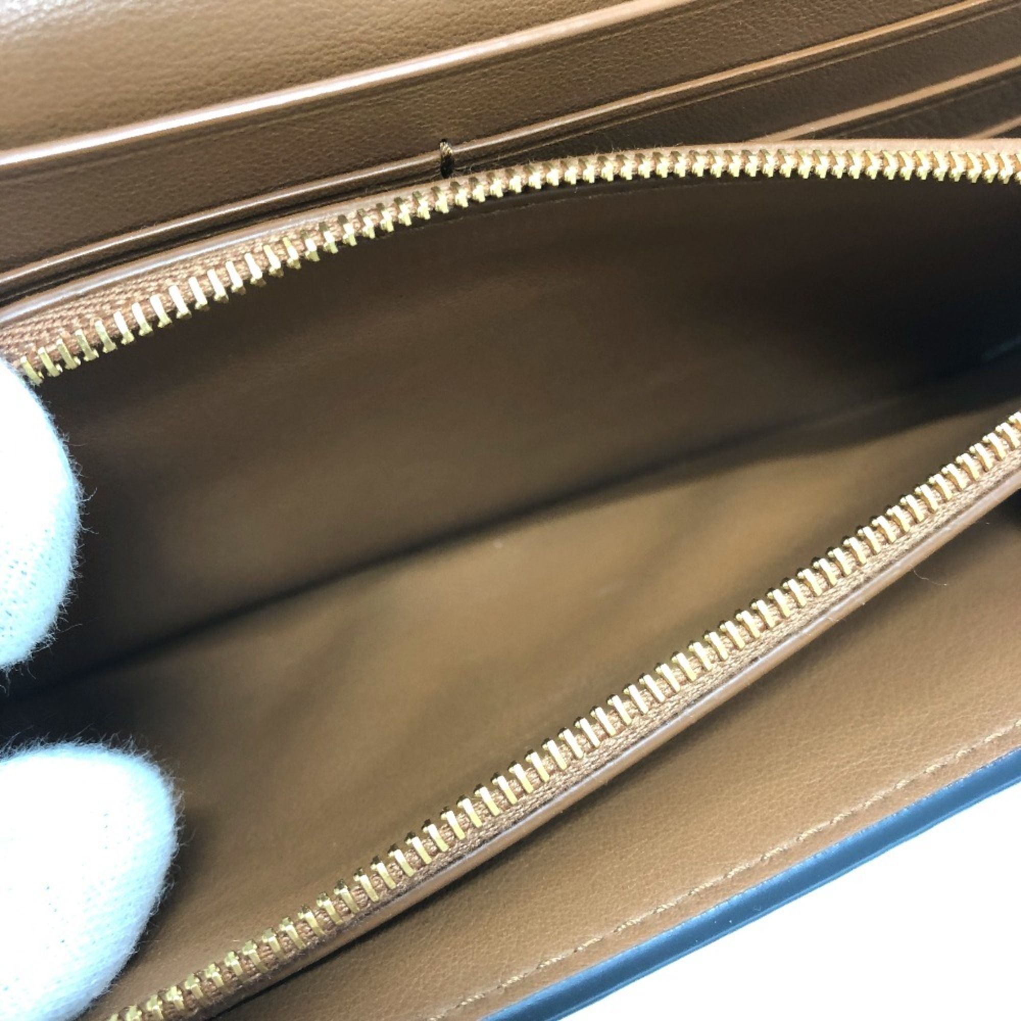 Leather Long Wallet (Bi-Fold) (Pre-Owned) - Bottega Veneta - Modalova
