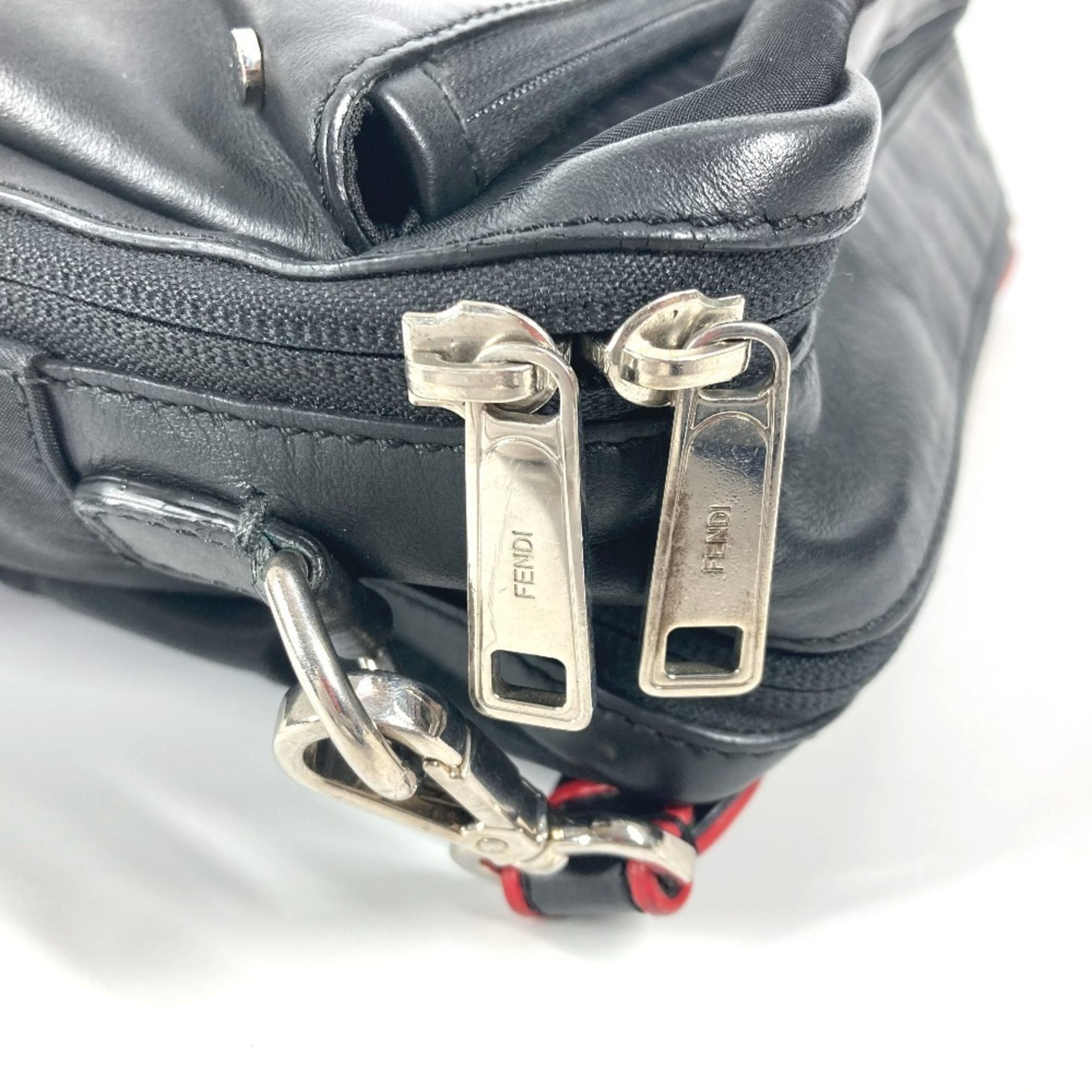 Nylon Leather Handbag Pochette Shoulder Bag (Pre-Owned) - Fendi - Modalova