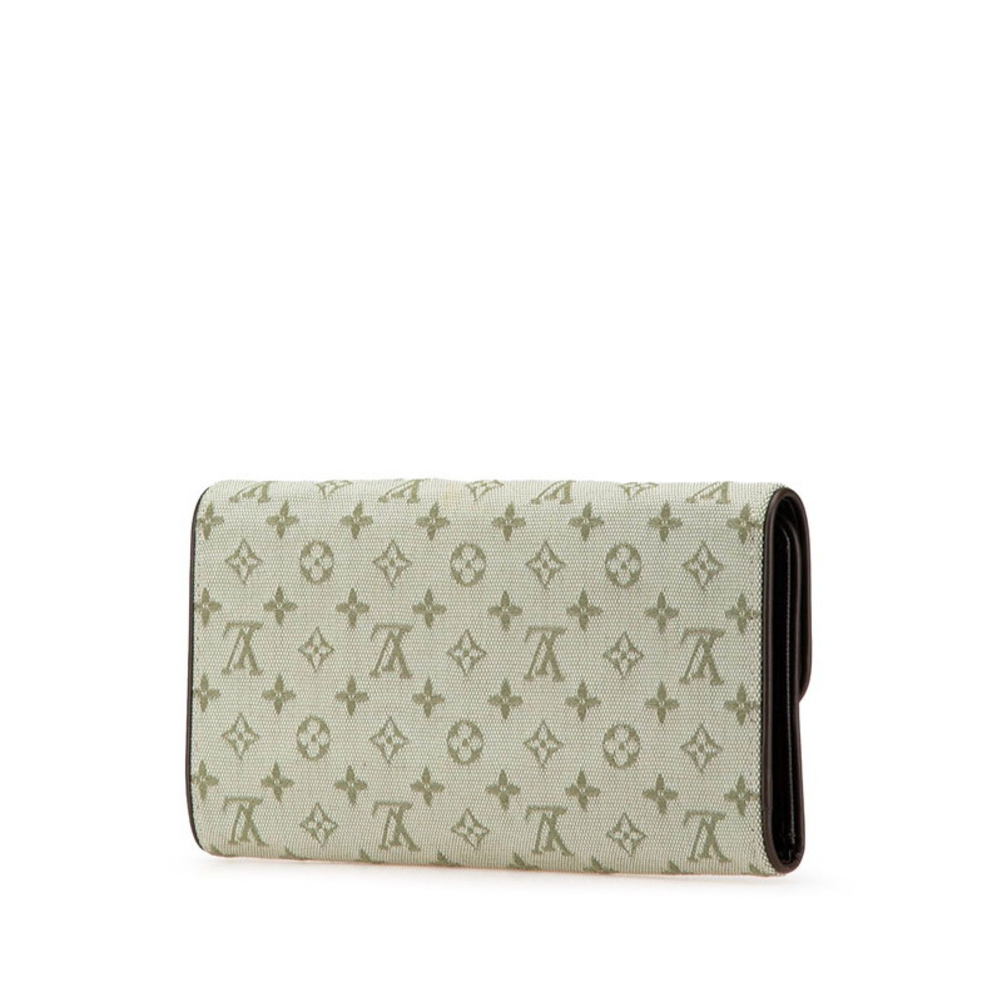 Canvas Leather Long Wallet (Bi-Fold) (Pre-Owned) - Louis Vuitton - Modalova