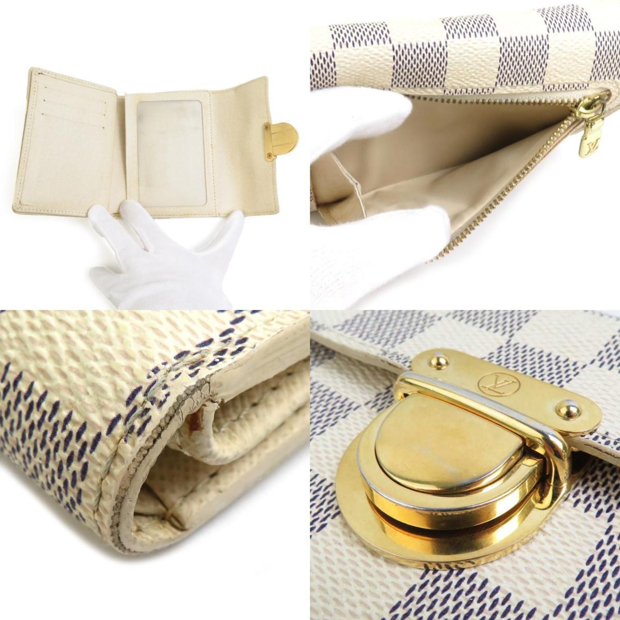 Damier Azur Wallet (Bi-Fold) (Pre-Owned) - Louis Vuitton - Modalova